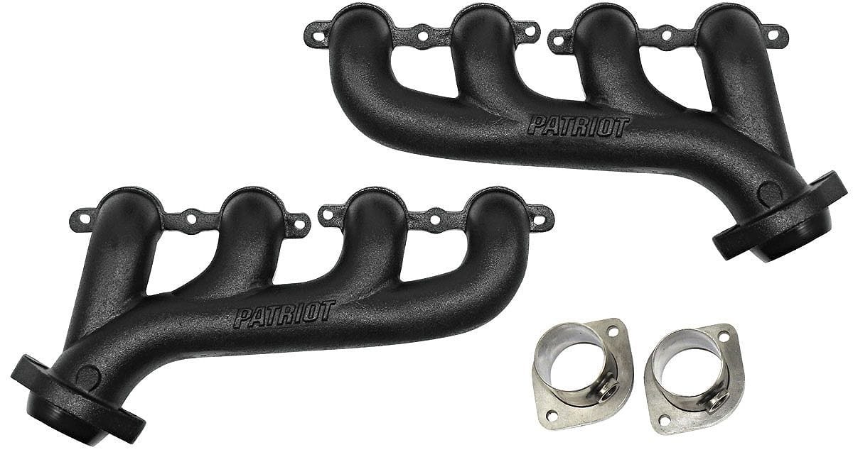 Patriot Exhaust Sui GM LS Series (Except LS7/LS9) Patriot Exhaust Black Finish Cast Tight Tuck Headers PATH8097-B SR