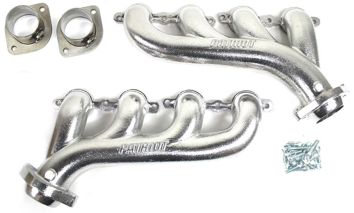Patriot Exhaust Sui GM LS Series (Except LS7/LS9) Patriot Exhaust Raw Finish Cast Tight Tuck Headers PATH8097 SR