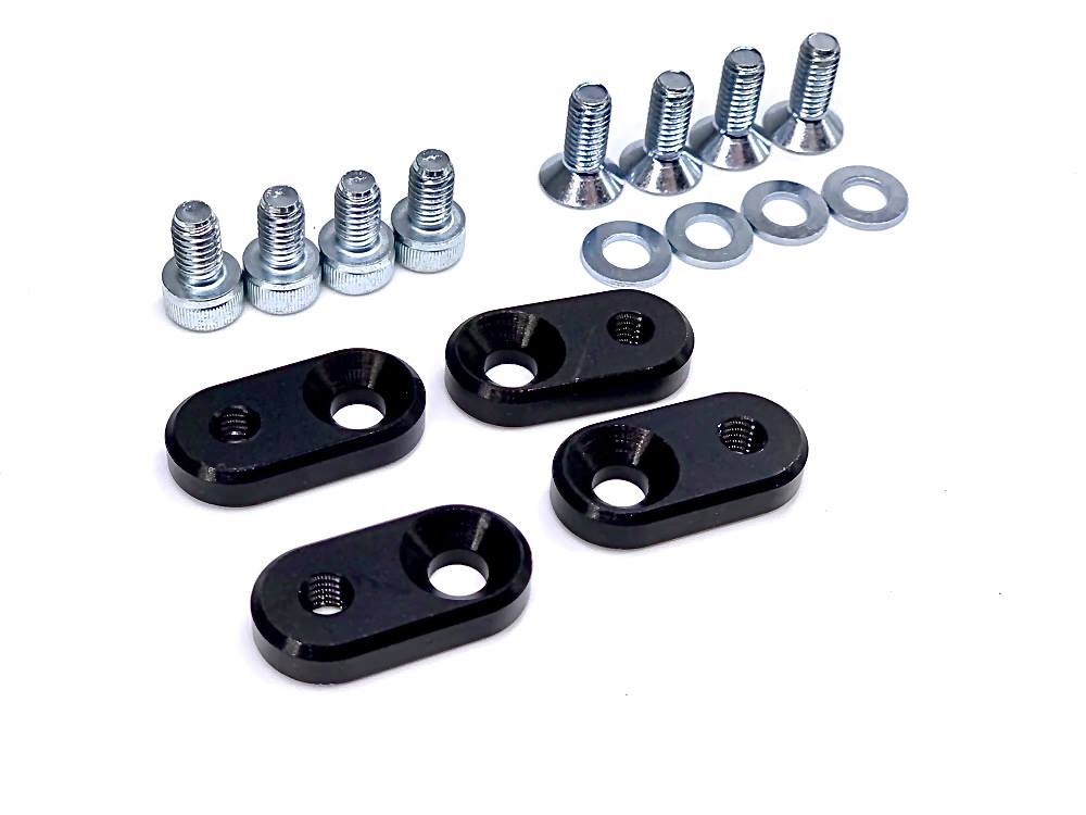 Platinum Racing Products Accessories US License Plates to JDM Adapter Bracket Billet SR
