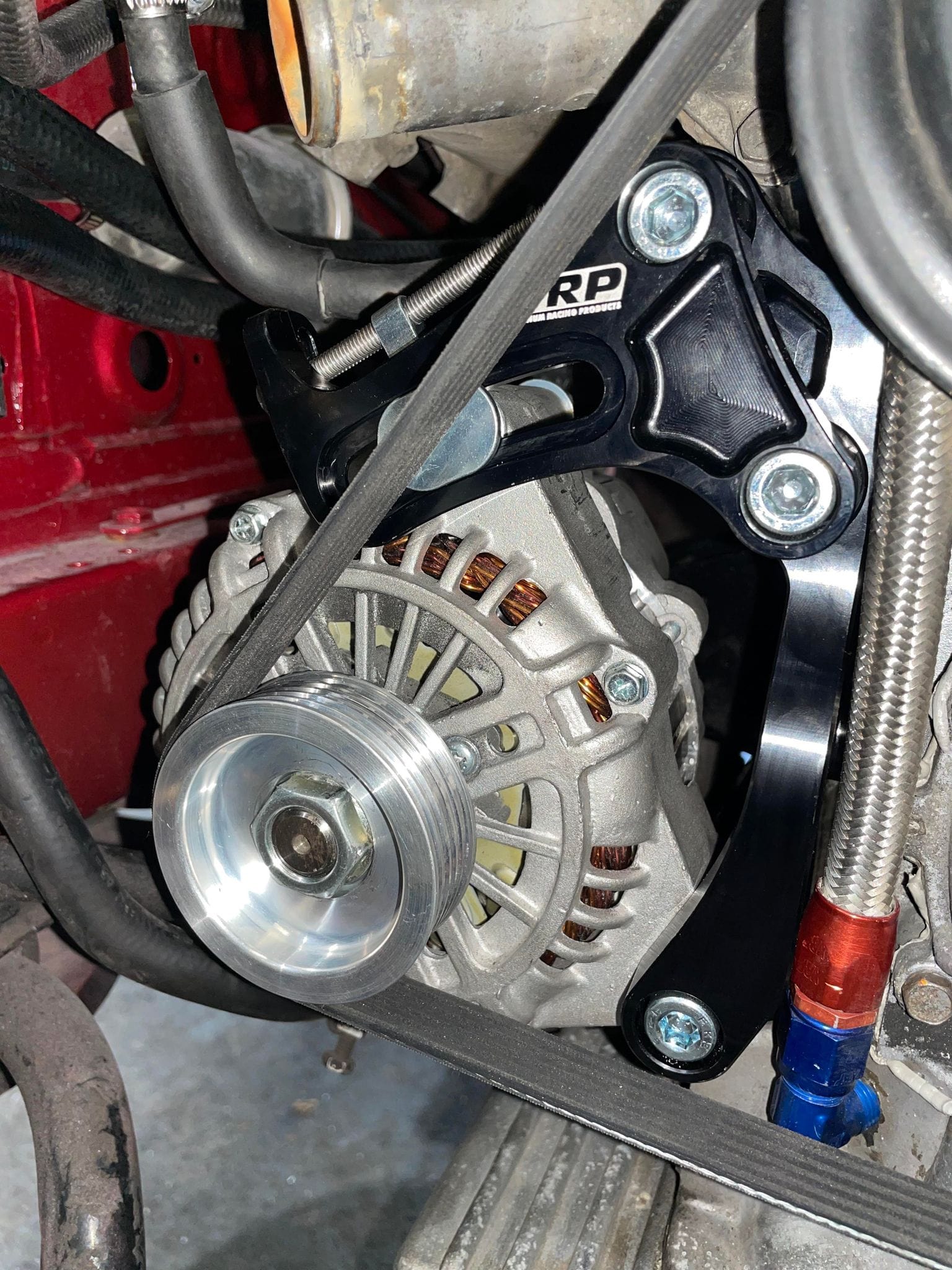 Platinum Racing Products Alternator Kit LS1 Alternator Kit - NO ALTERNATOR / Grey LS1 Alternator Conversion Kit for Nissan SR20 SR