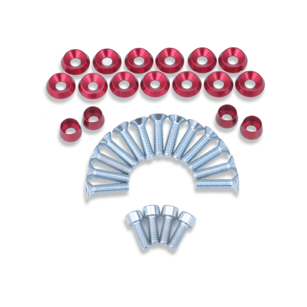 Platinum Racing Products Dress Up Washers Black Mitsubishi Evo 4G63 Cam Cover Dress Up Kit SR