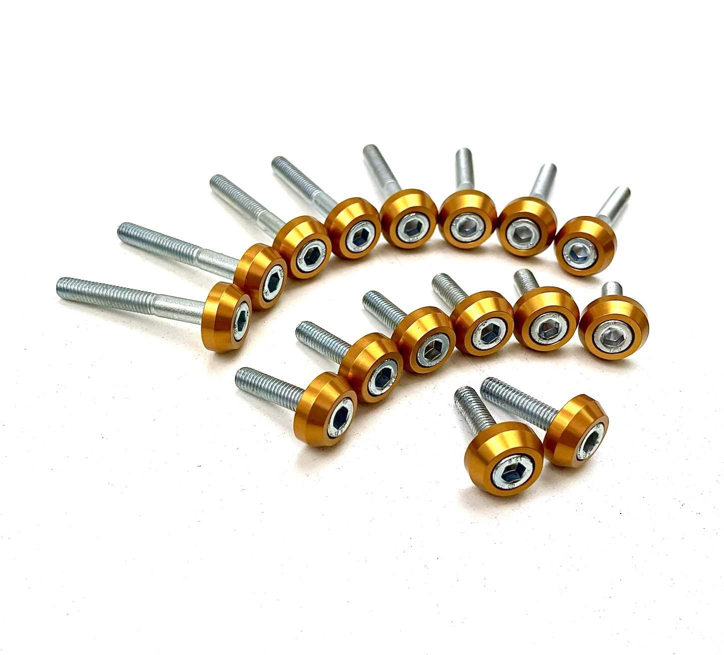 Platinum Racing Products Dress Up Washers Black Rocker Cover Dress Up Bolt Kit to suit Nissan CA18 SR