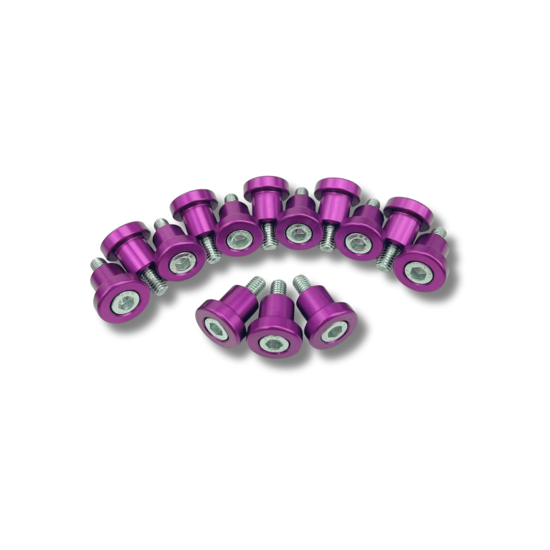 Platinum Racing Products Dress Up Washers Purple Rocker Cover Dress Up Bolt Kit to suit Nissan TB48 SR