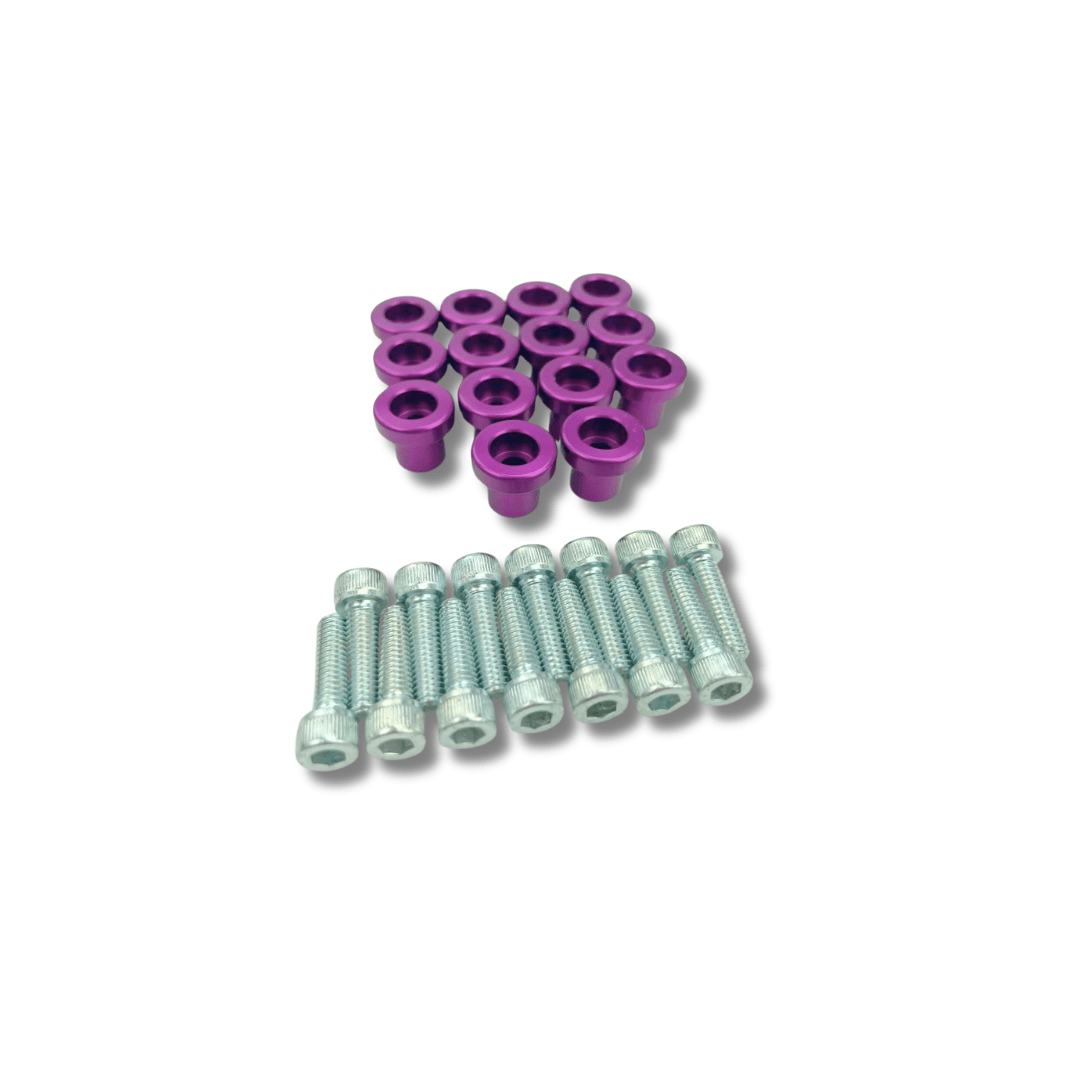 Platinum Racing Products Dress Up Washers Red Rocker Cover Dress Up Bolt Kit to suit Nissan TB48 SR