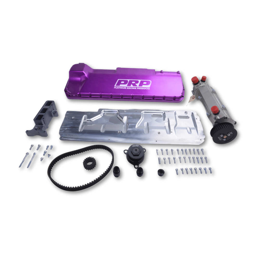 Platinum Racing Products Dry Sump Purple / No Brace / Billet Block Nissan RB 2WD Slimline Dry Sump Pan Kit SR