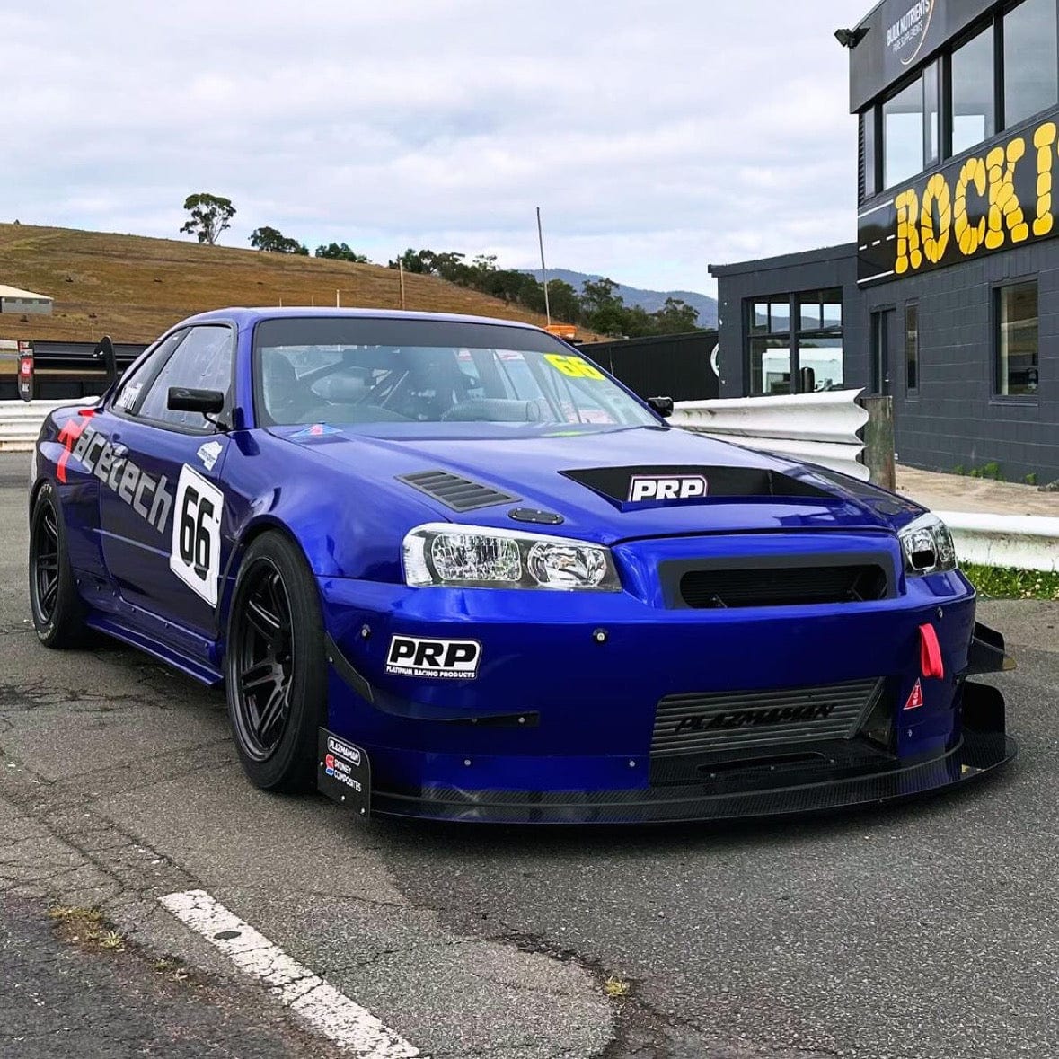 Platinum Racing Products Dry Sump Red / No Brace / Billet Block Nissan RB 2WD Slimline Dry Sump Pan Kit SR