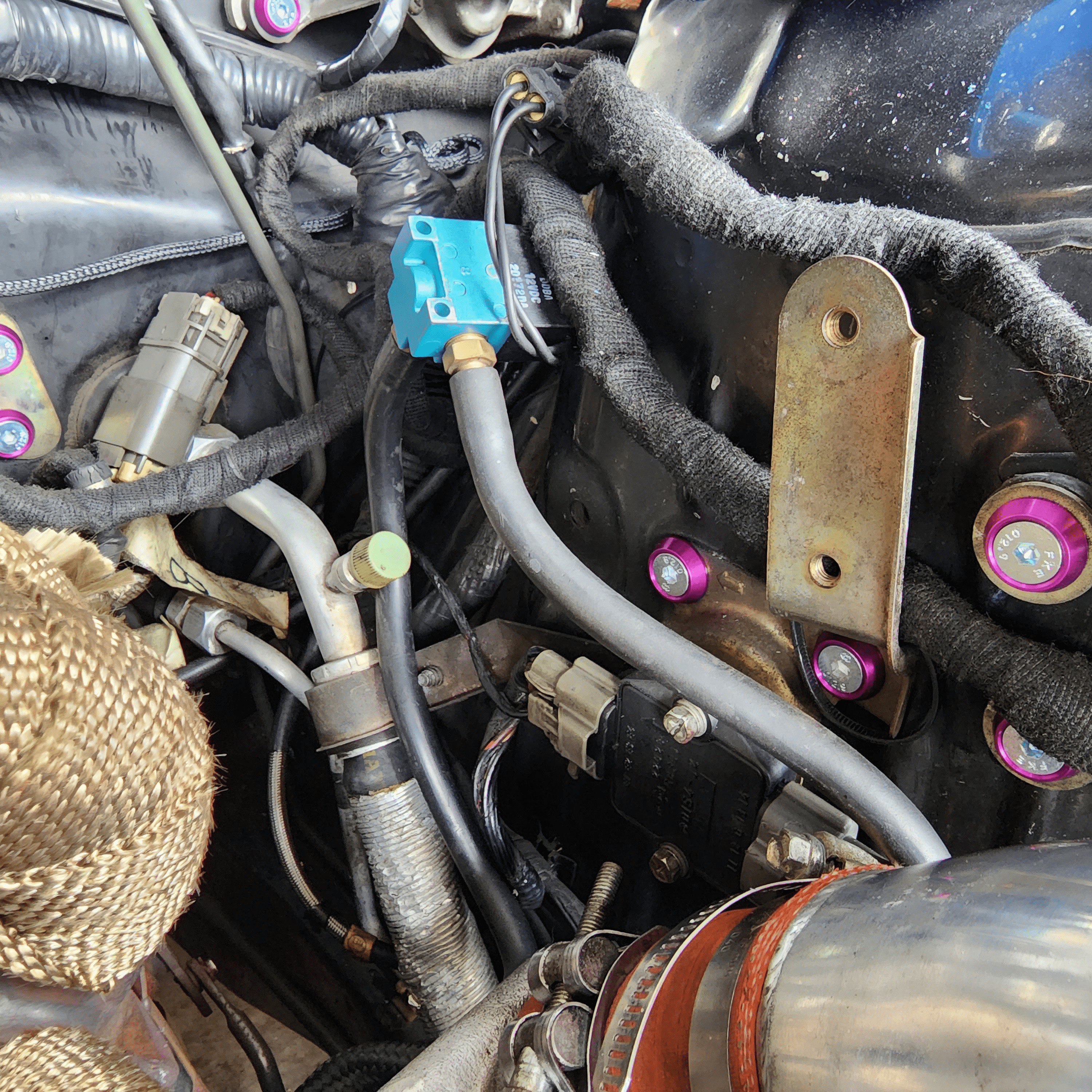 Platinum Racing Products Engine Bay Dress Up Kits Purple / Yes - Include Billet Oil Cap / Inc Radiator Bracket Kit inc Titanium Hardware Nissan "S Chassis" Engine Bay Dress Up Washer Kit SR