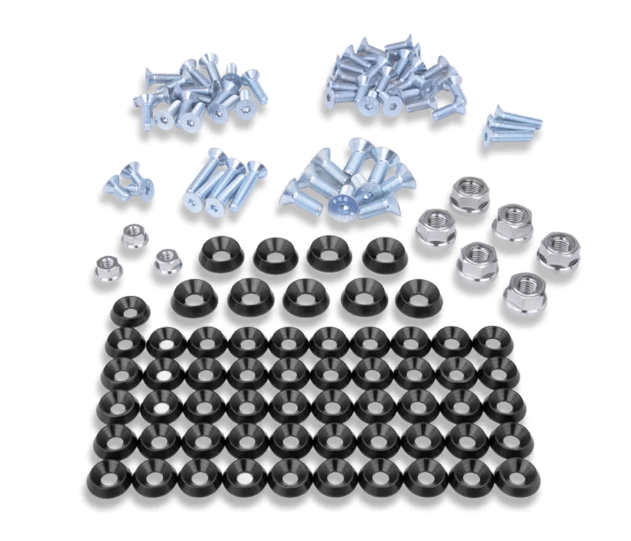 Platinum Racing Products ENGINE COMPONENTS PRP Toyota Supra JZA80 Engine Bay Dress Up Washer Kit - Black SR