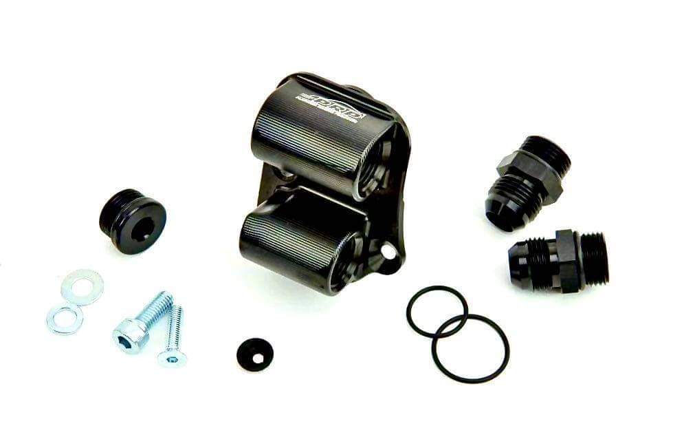 Platinum Racing Products Head Drain Black Nissan RB Twin Cam Double Head Drain Oil & Coolant SR