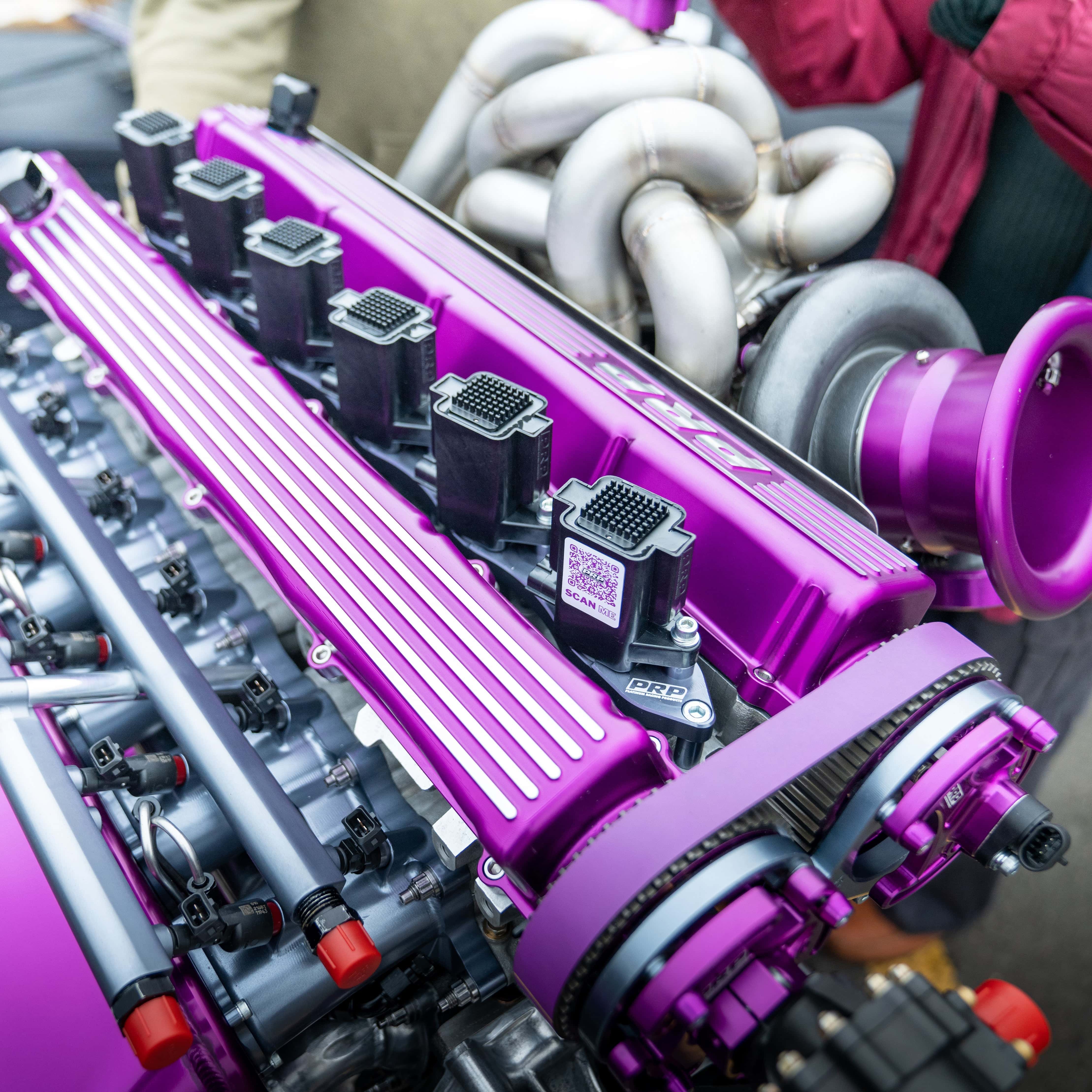 Platinum Racing Products Ignition Coil Kit Black / Bracket w/ Stalks + Coils / RBLOOM1 Nissan RB Twin Cam IGN-35A Coil Kit SR