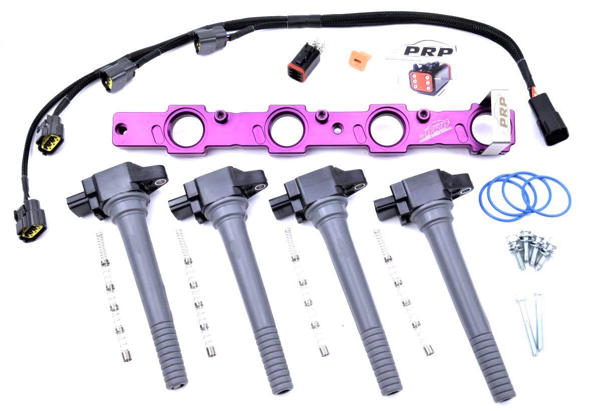 Platinum Racing Products Ignition Coil Kit Black / Coils, Bracket, Stalks Honda B-Series Coil Kit SR