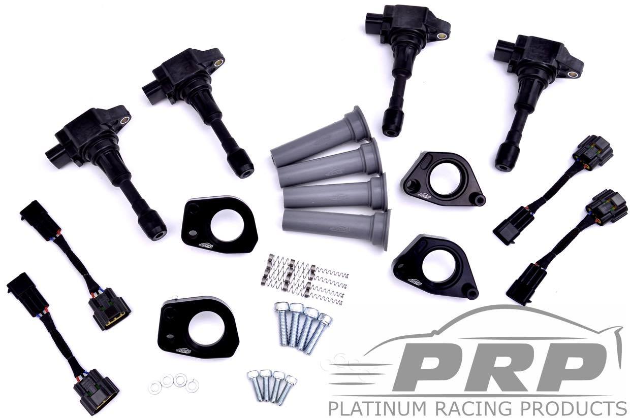 Platinum Racing Products Ignition Coil Kit Black / Full coil Kit - Coils, Bracket, Stalks, Patch loom Subaru WRX EJ 20/25 Coil Kit SR