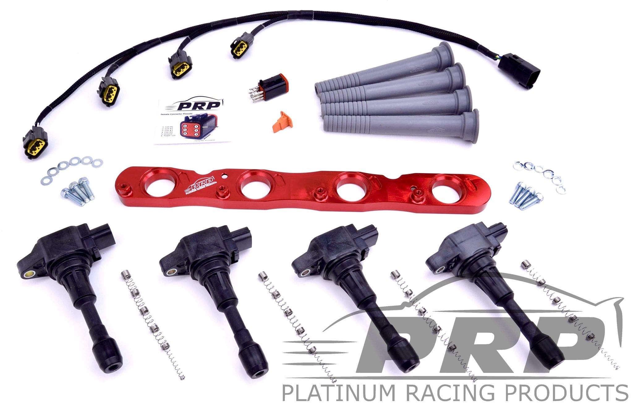 Platinum Racing Products Ignition Coil Kit Blue / Loom / Sequential (Aftermarket ECU) Mitsubishi 4B11 Evo X Ignition Coil Kit SR