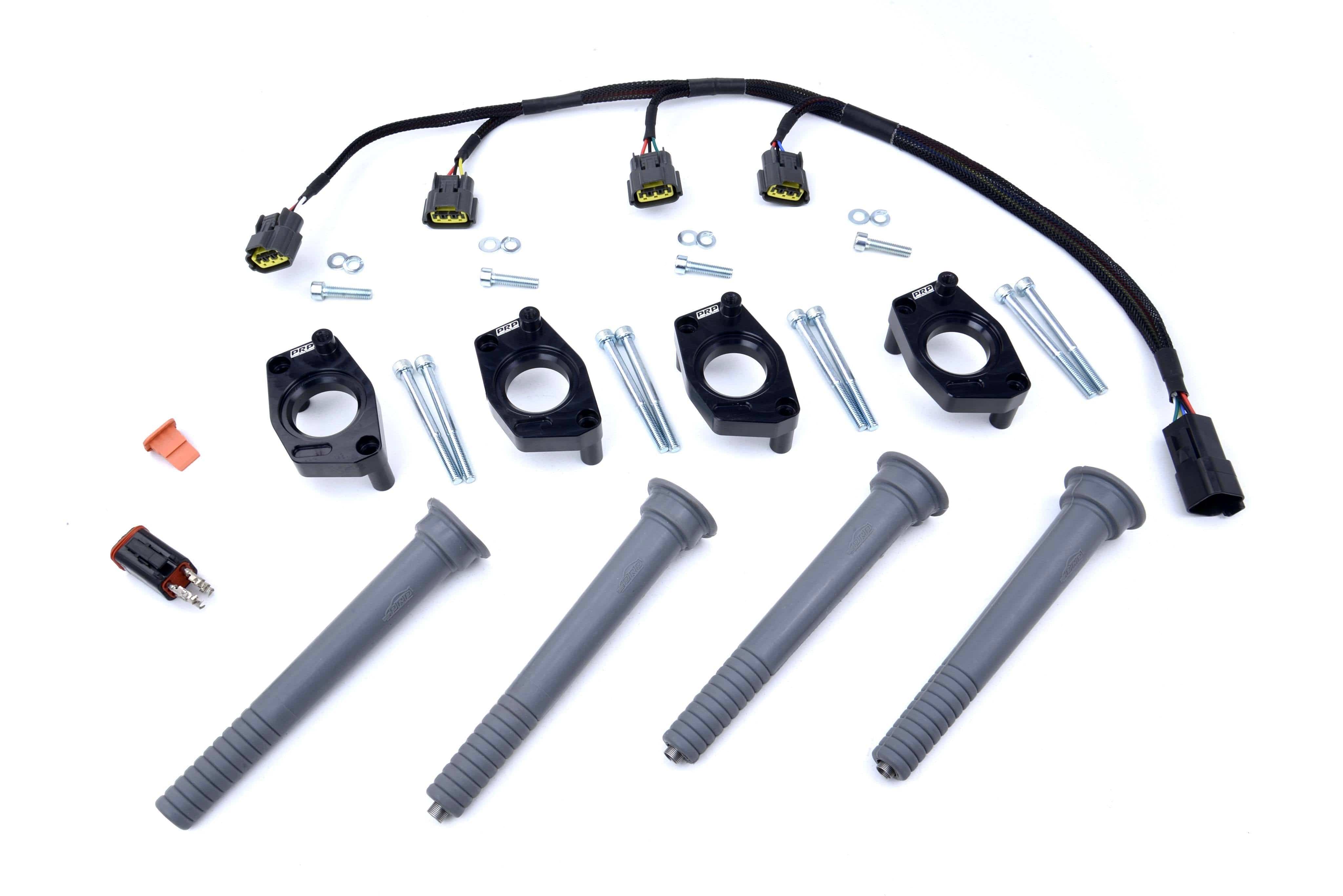 Platinum Racing Products Ignition Coil Kit Full coil Kit - Coils, Bracket, Stalks and loom / Black Cosworth YB 2-Litre Coil Kit SR