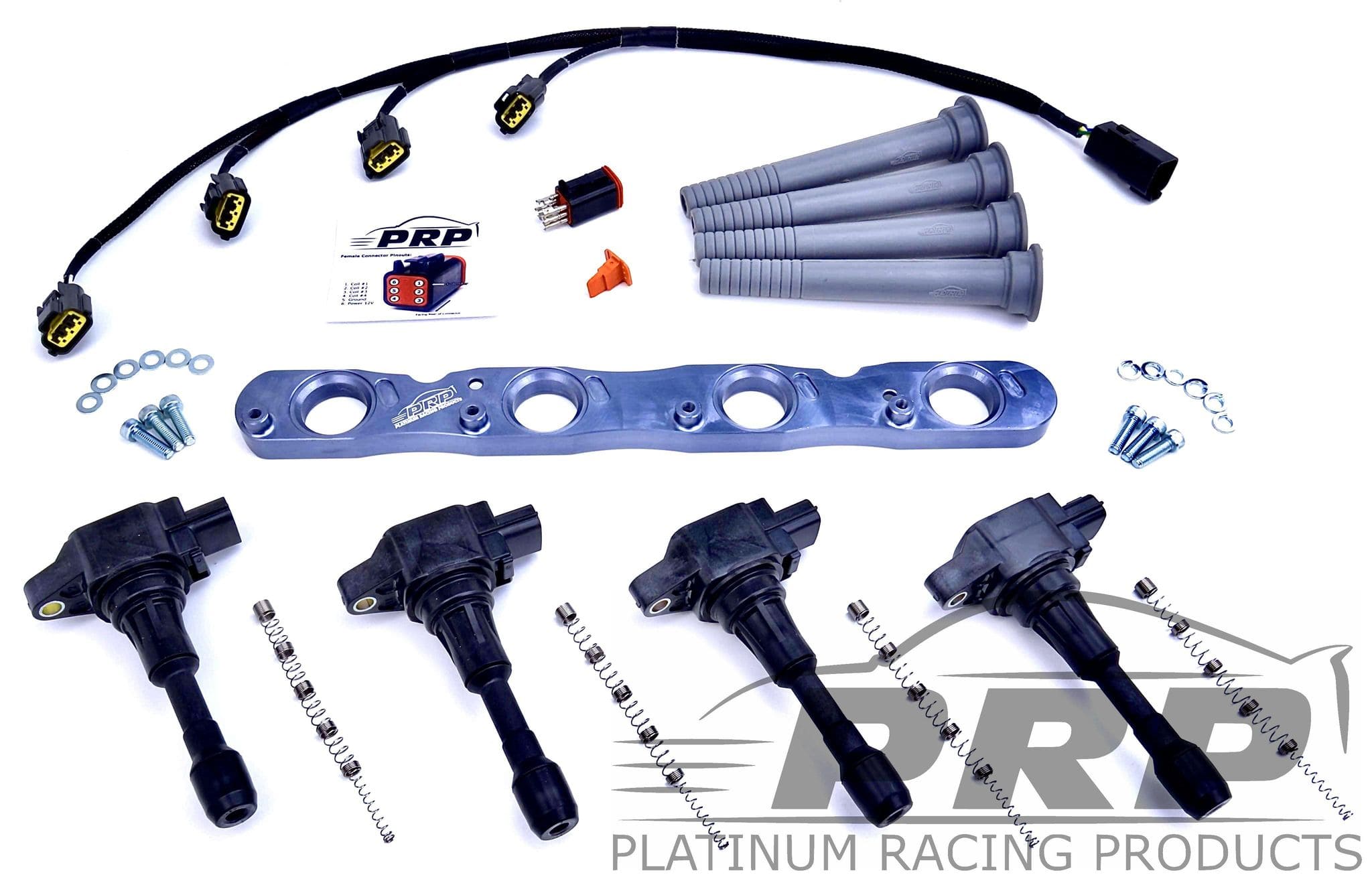 Platinum Racing Products Ignition Coil Kit Green / Loom / Sequential (Aftermarket ECU) Mitsubishi 4B11 Evo X Ignition Coil Kit SR