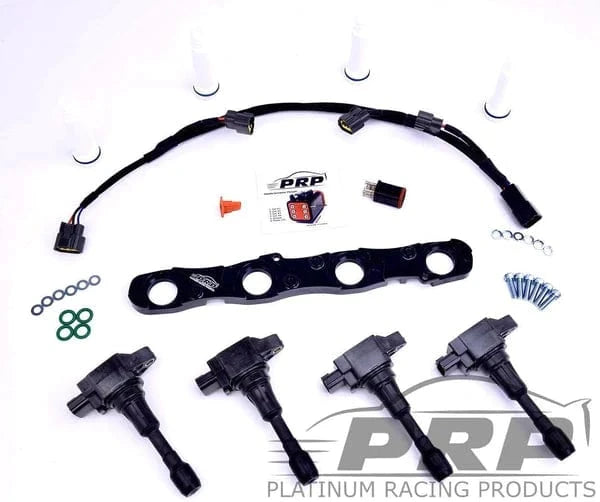 Platinum Racing Products Ignition Coil Kit Purple / Full coil Kit - Coils, Bracket, Stalks and loom / Batch Fire (OEM ECU or PNP ECU's) Mitsubishi 4G63 Evo 4 - 9 Ignition Coil Kit SR