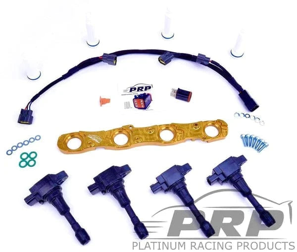 Platinum Racing Products Ignition Coil Kit Purple / Full coil Kit - Coils, Bracket, Stalks and loom / Sequential (Aftermarket ECU) Mitsubishi 4G63 Evo 4 - 9 Ignition Coil Kit SR
