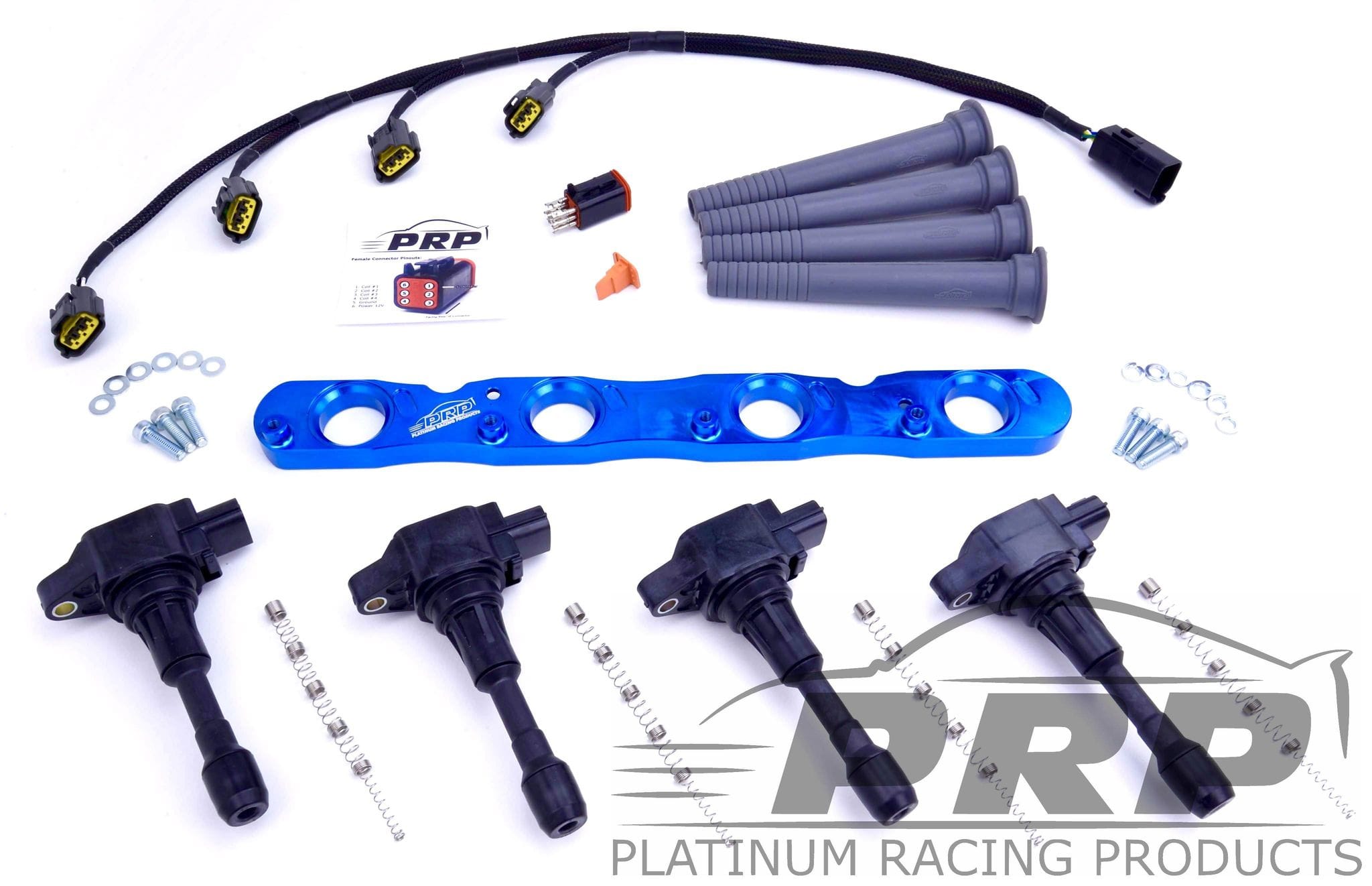 Platinum Racing Products Ignition Coil Kit Purple / Stalks / Sequential (Aftermarket ECU) Mitsubishi 4B11 Evo X Ignition Coil Kit SR