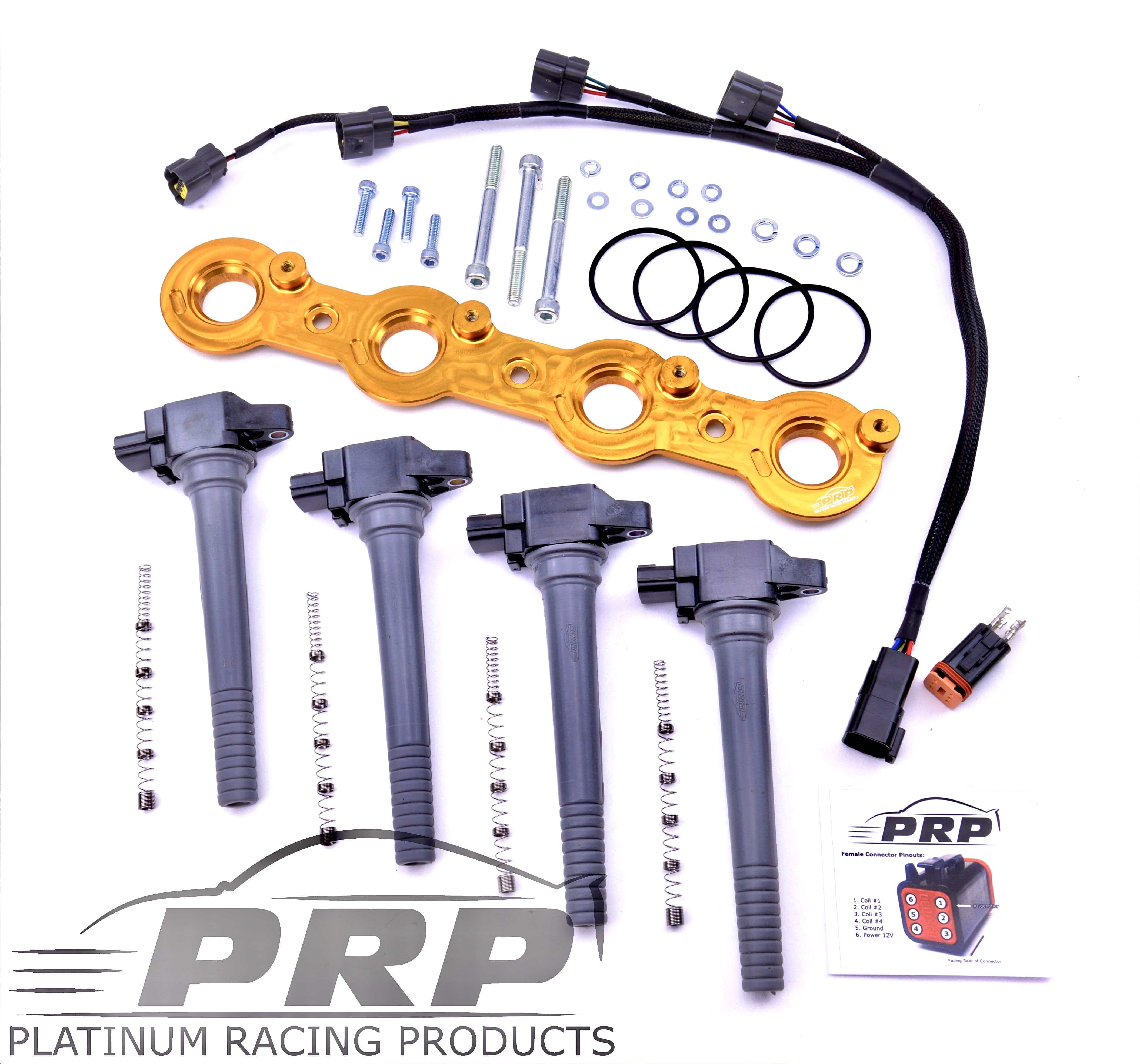 Platinum Racing Products Ignition Coil Kit Red / Stalks Nissan FJ20 Coil Kit SR
