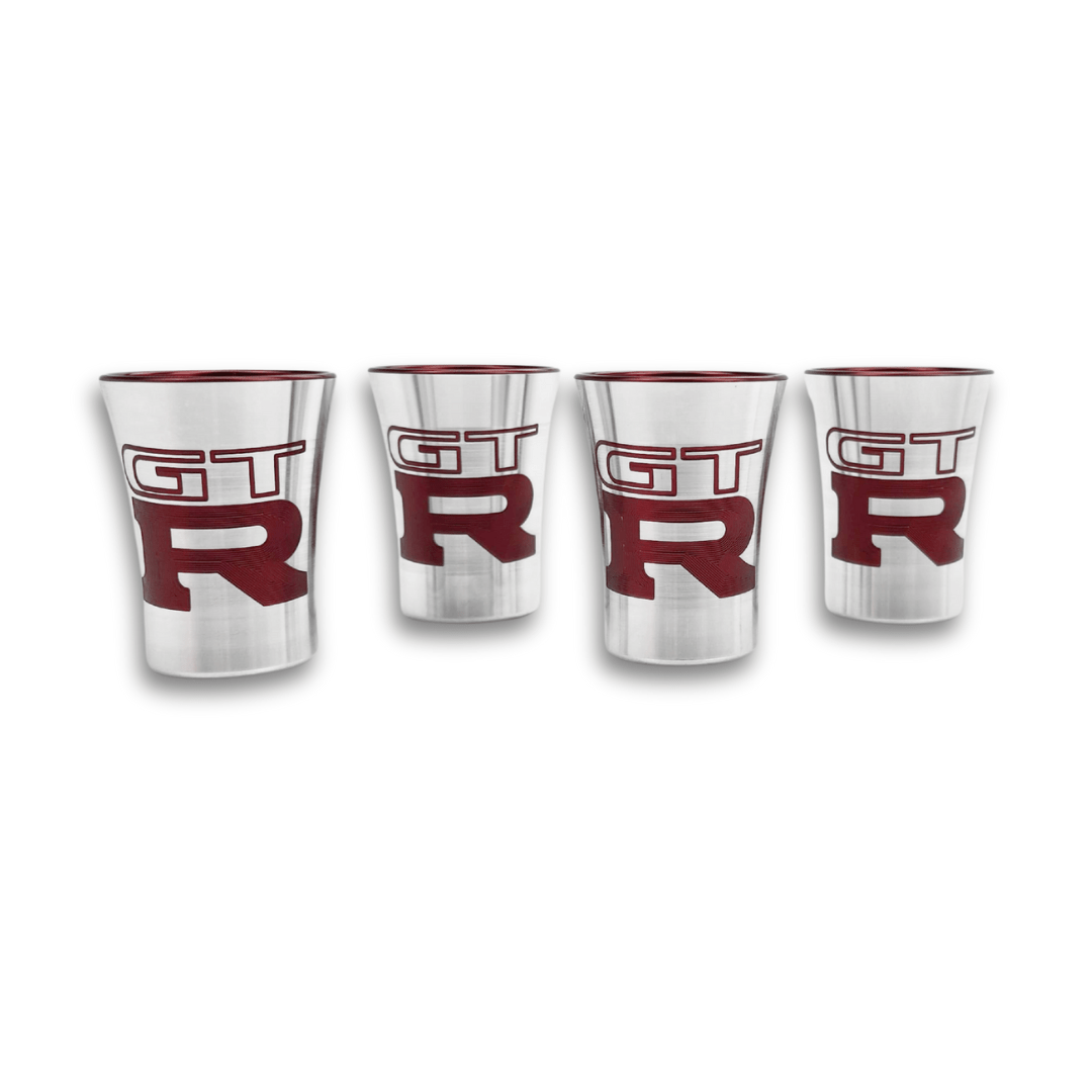 Platinum Racing Products Merchandise Nissan GT-R Billet Shotglasses SR