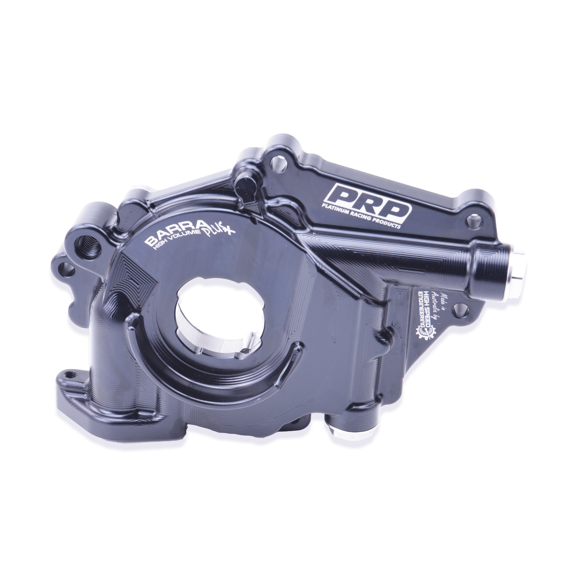 Platinum Racing Products Oil Pump Black Ford Barra Billet High-Volume + Oil Pump SR
