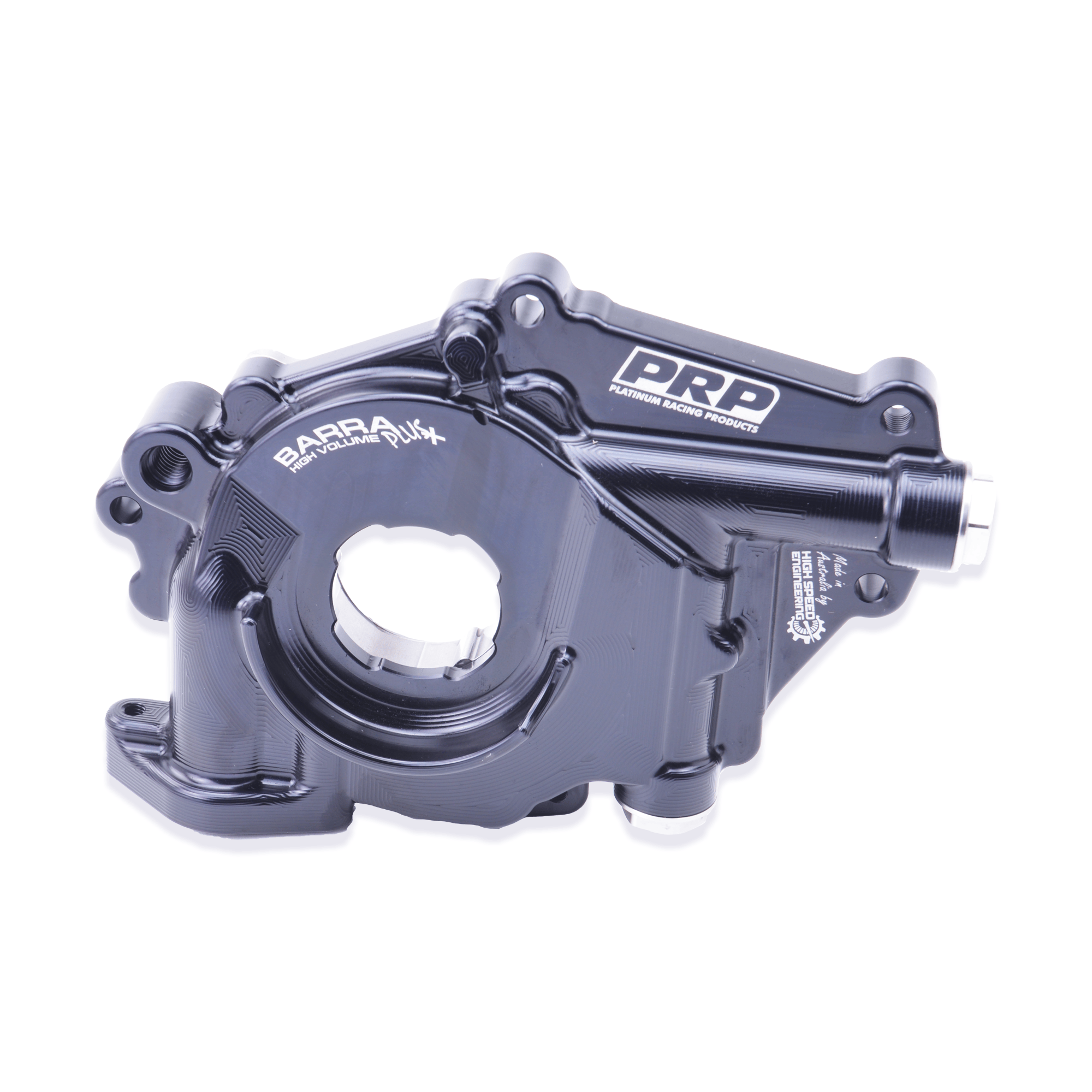 Platinum Racing Products Oil Pump Black Ford Barra Billet High-Volume + Oil Pump SR