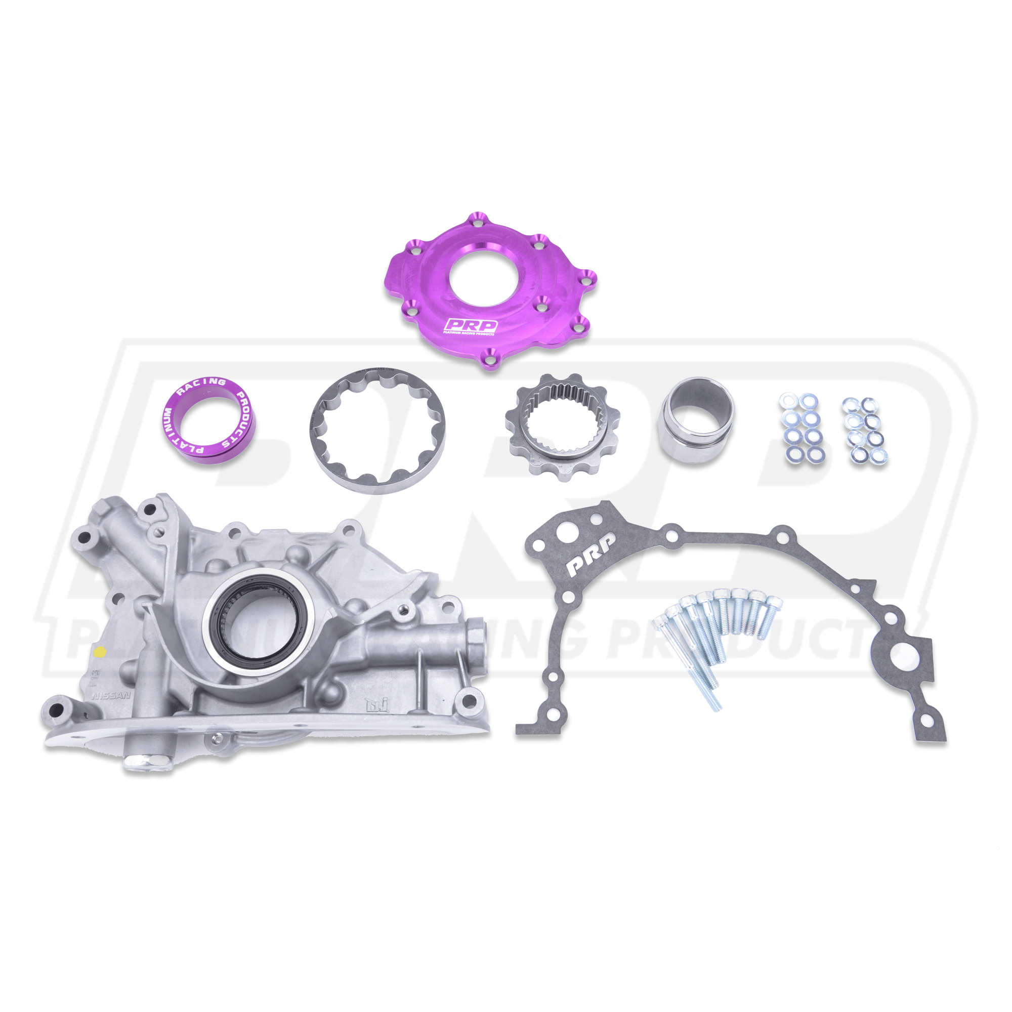 Platinum Racing Products Oil Pump Spline Drive Gears - With Collar / Steel Backing Plate / No Titanium Hardware Genuine Nissan N1 Oil Pump Kit SR