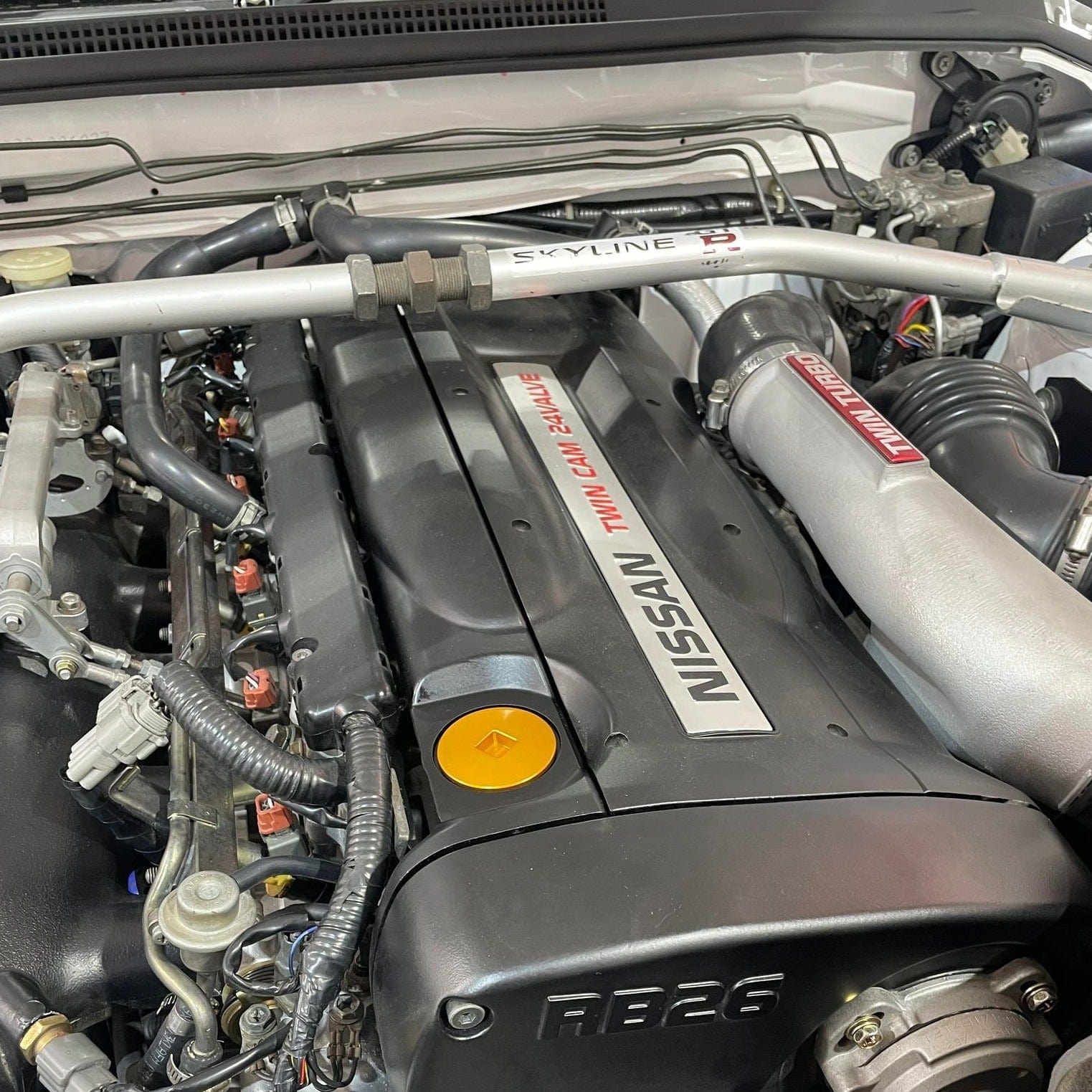 Platinum Racing Products Oil System Components Gold Nissan Oil Cap Bung SR