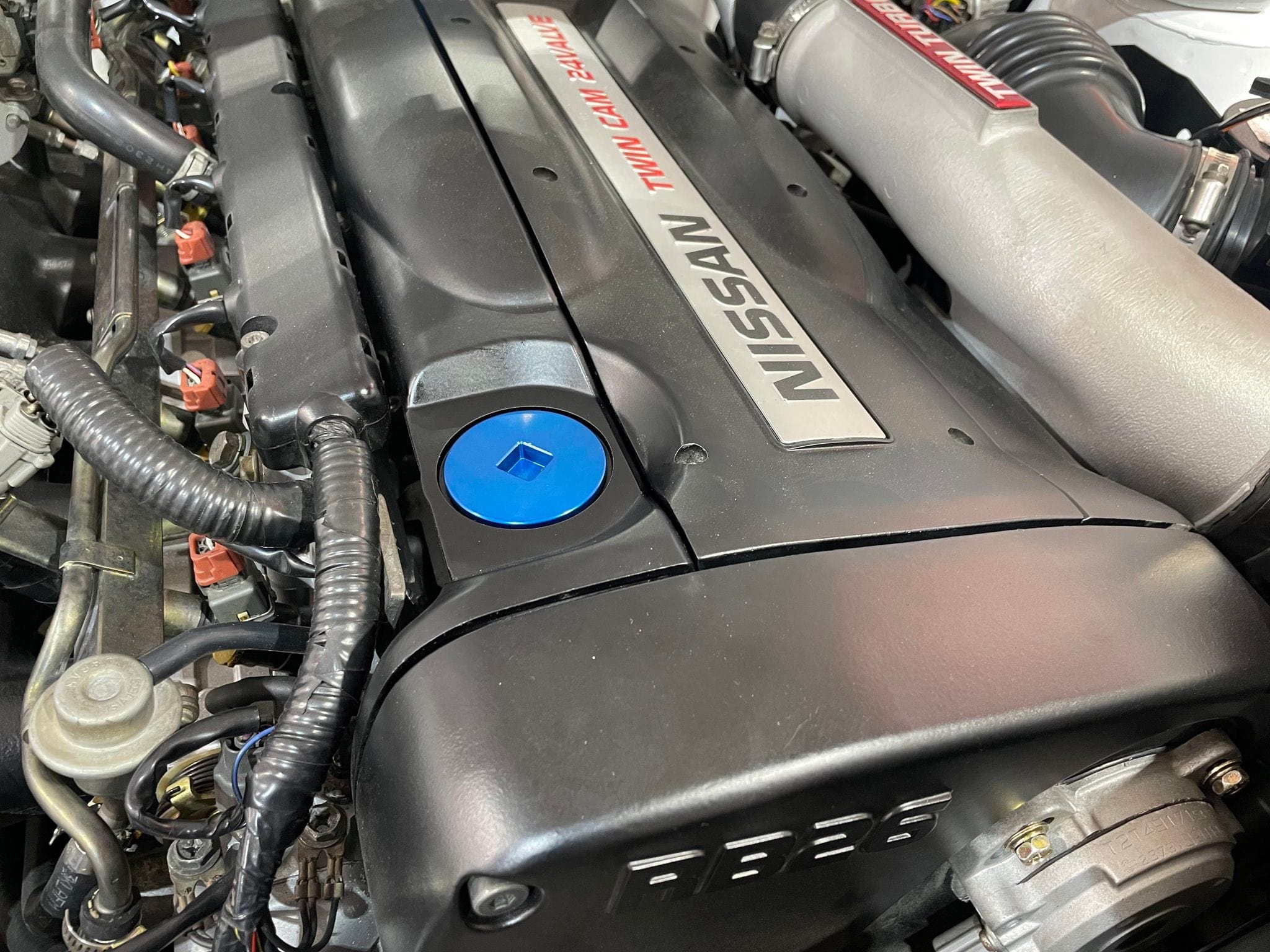 Platinum Racing Products Oil System Components Nissan Oil Cap Bung SR