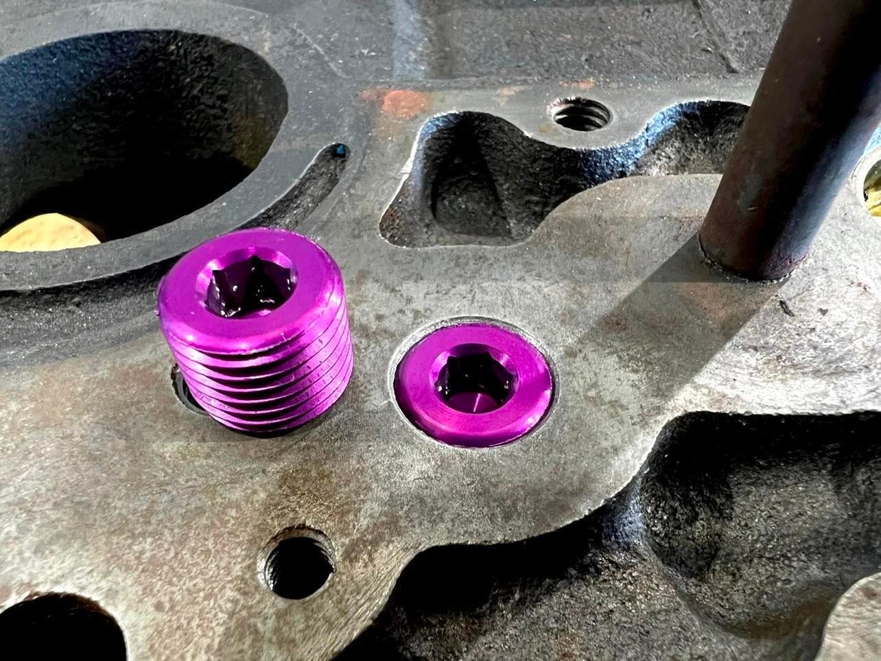 Platinum Racing Products Restrictors Nissan RB Oil Gallery Block off inc Tap Bit SR