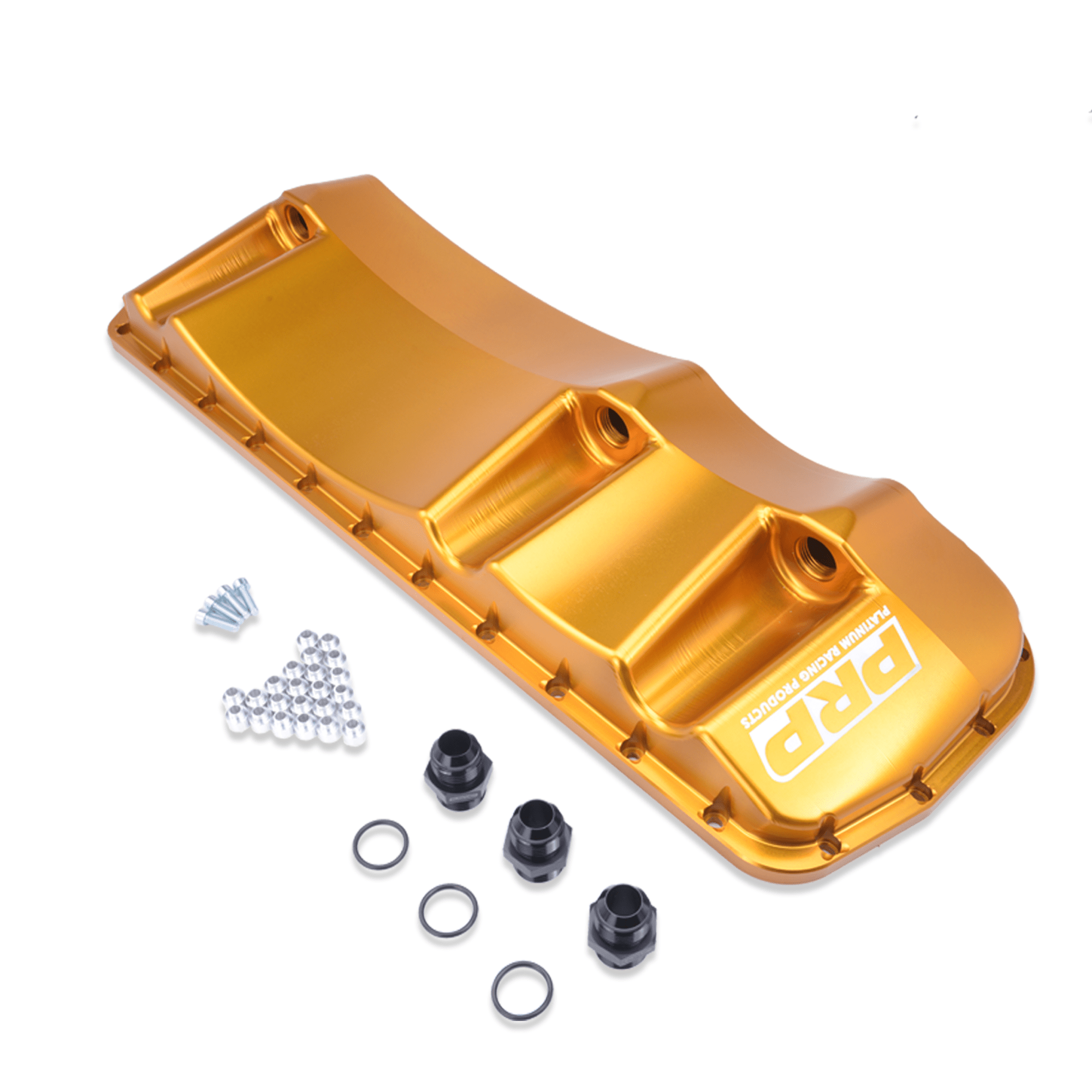 Platinum Racing Products Sump Pan Gold / Direct bolt to pan rail (no brace) Nissan RB 2 RWD Dry Sump Pan SR
