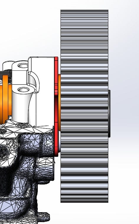 Platinum Racing Products Timing Parts RB26 Twin Cam Timing Mark Backing Plate SR