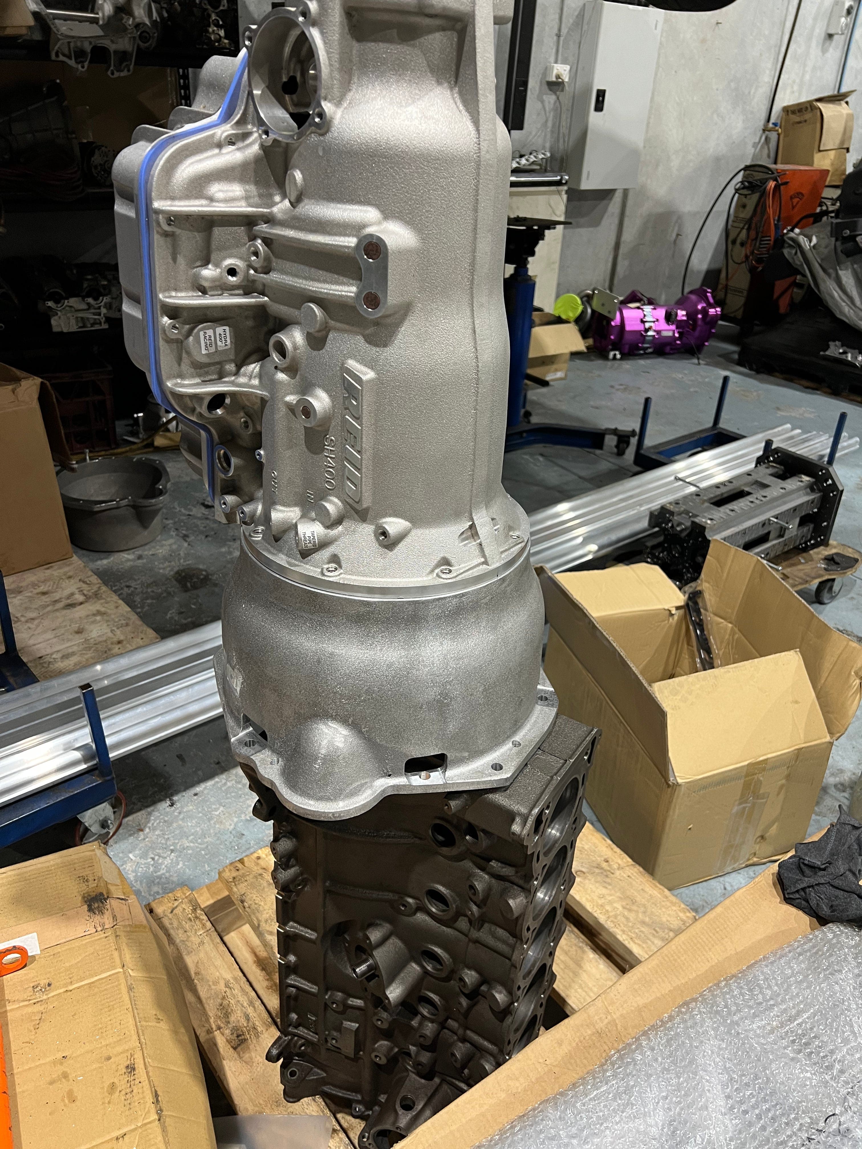 Platinum Racing Products Transmission Conversion Kit Powerglide OEM Case 29 Degree (Slant Gearbox) / Complete Kit GT-R to Powerglide Transmission Conversion Kit SR