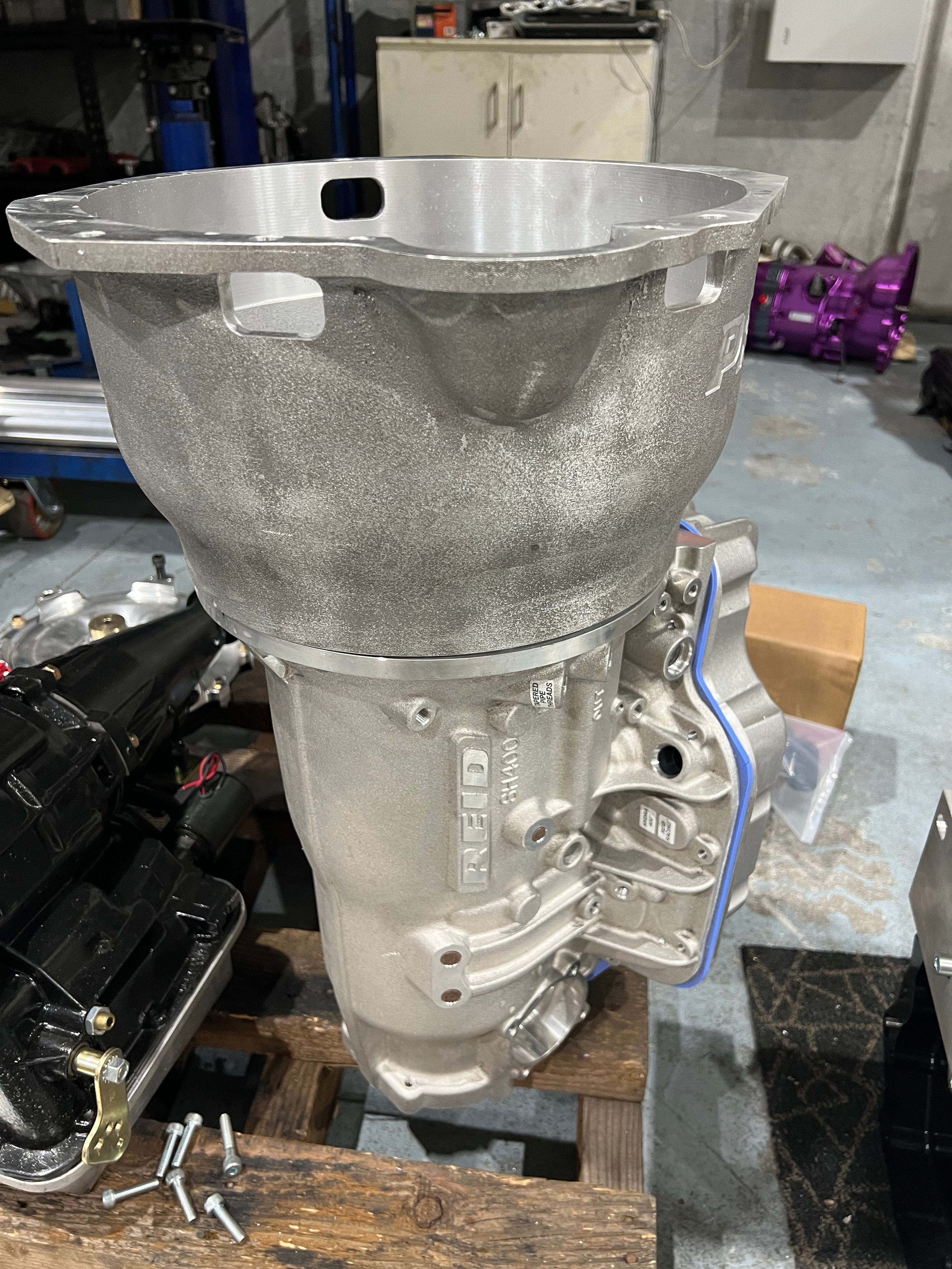 Platinum Racing Products Transmission Conversion Kit Powerglide REID/Aftermarket Case 9 Degree (Straight Gearbox) / Bellhousing Only GT-R to Powerglide Transmission Conversion Kit SR