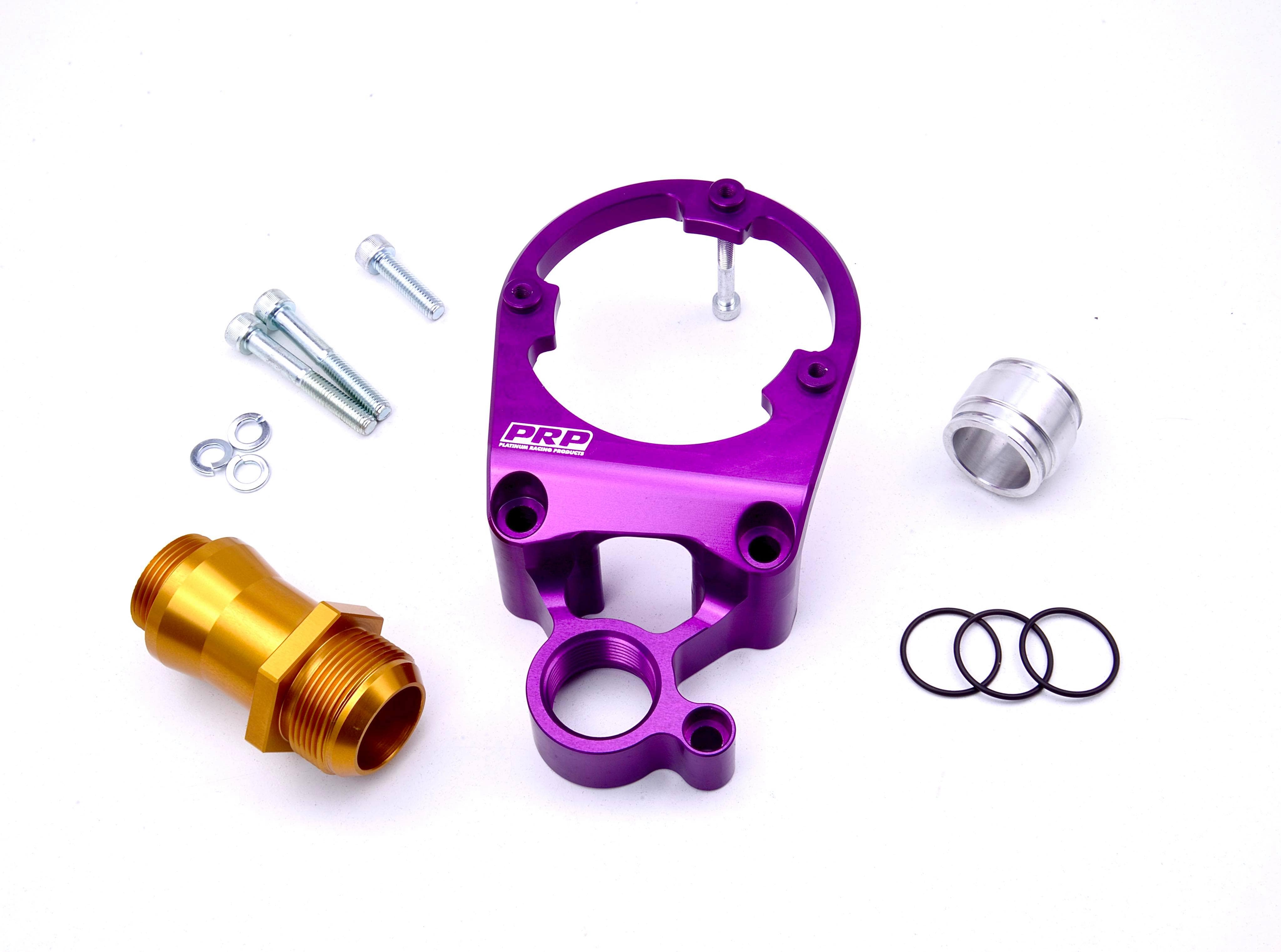 Platinum Racing Products Trigger Kit Purple / Yes I would like -20AN head drain fittings / Black RB Twin Cam Pro CAS Bracket With Optional -20AN Head Drain Fittings SR