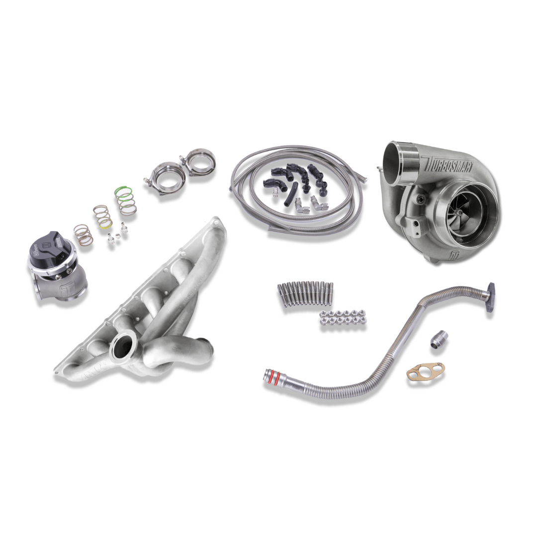Platinum Racing Products Turbo Kit Don't Include Fitting Kit / Black / RB26 Artec Turbosmart 6262 Reverse Rotation Turbo Kit to Suit Nissan RB SR