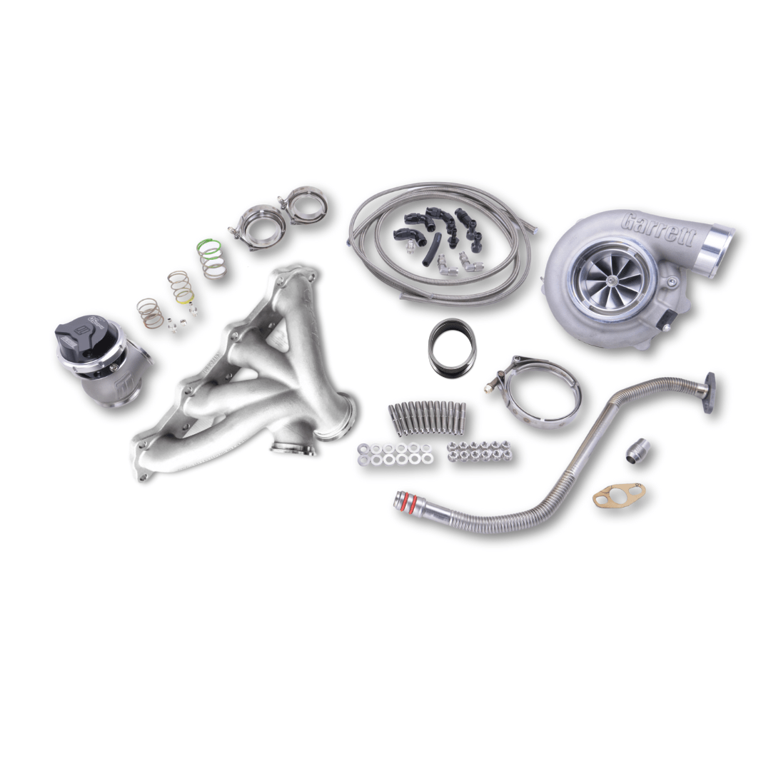 Platinum Racing Products Turbo Kit G25-550 0.72 A/R Rev Rot. / Don't Include Fitting Kit Artec Garrett G25 Series Low Mount Turbo Kit to Suit Mitsubishi 4G63 SR