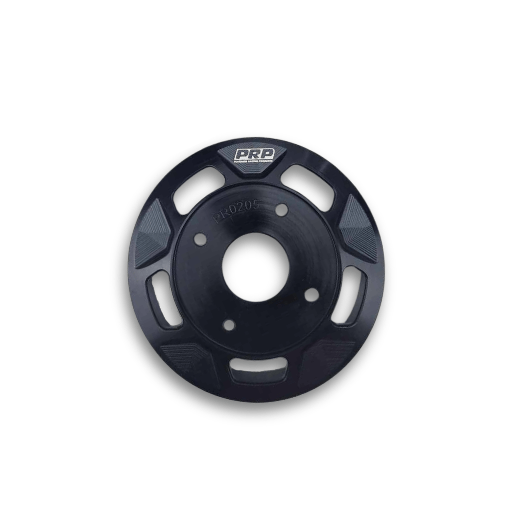 Platinum Racing Products Water Pump Pulley Black Nissan RB Water Pump Reduction Pulley SR