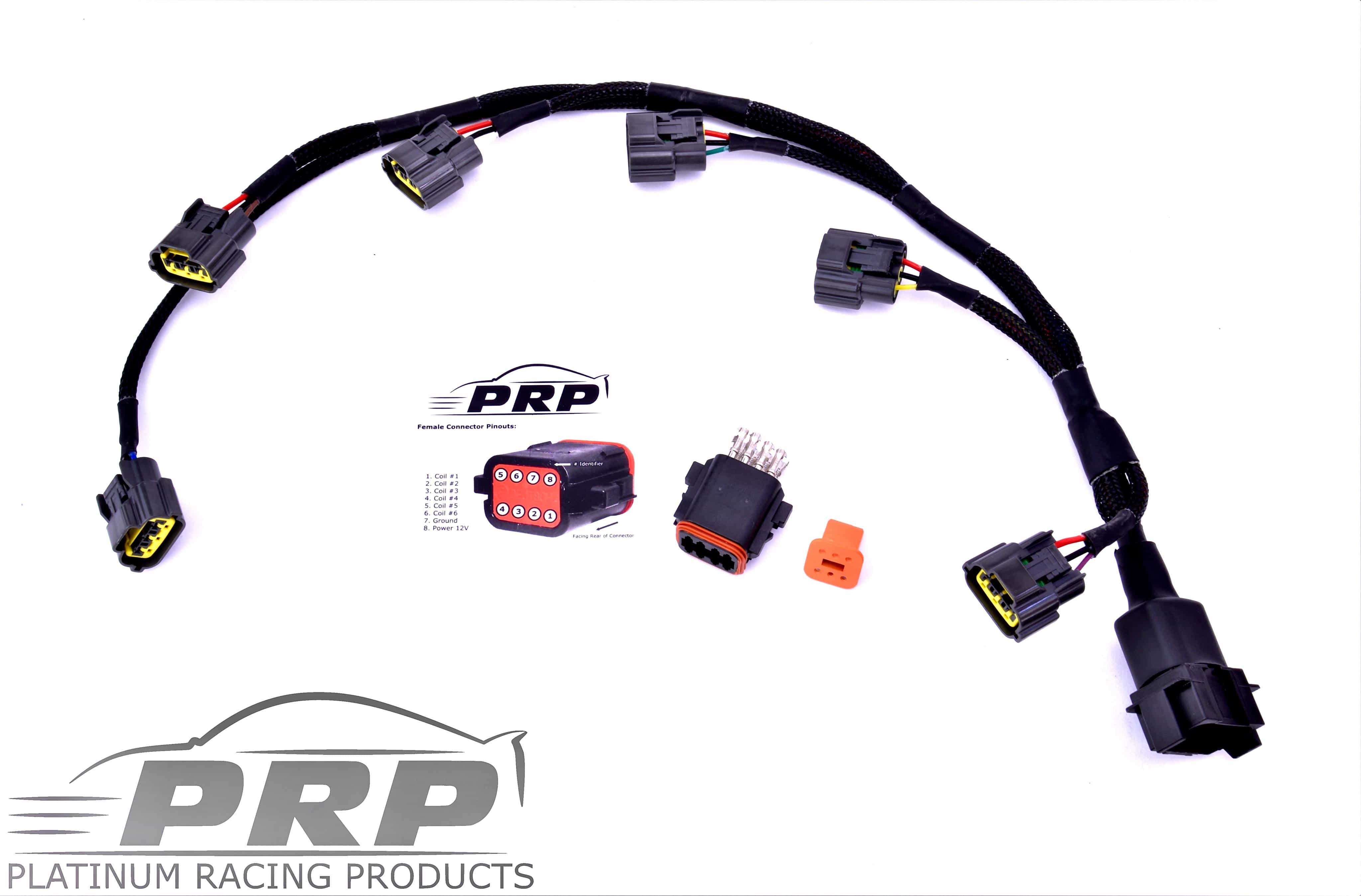 Platinum Racing Products Wiring Harness RBLOOM4 - R34 ALL VARIANTS with 8pin harness connector Nissan RB Coil LOOM ONLY 'Pick-a-Variant' SR
