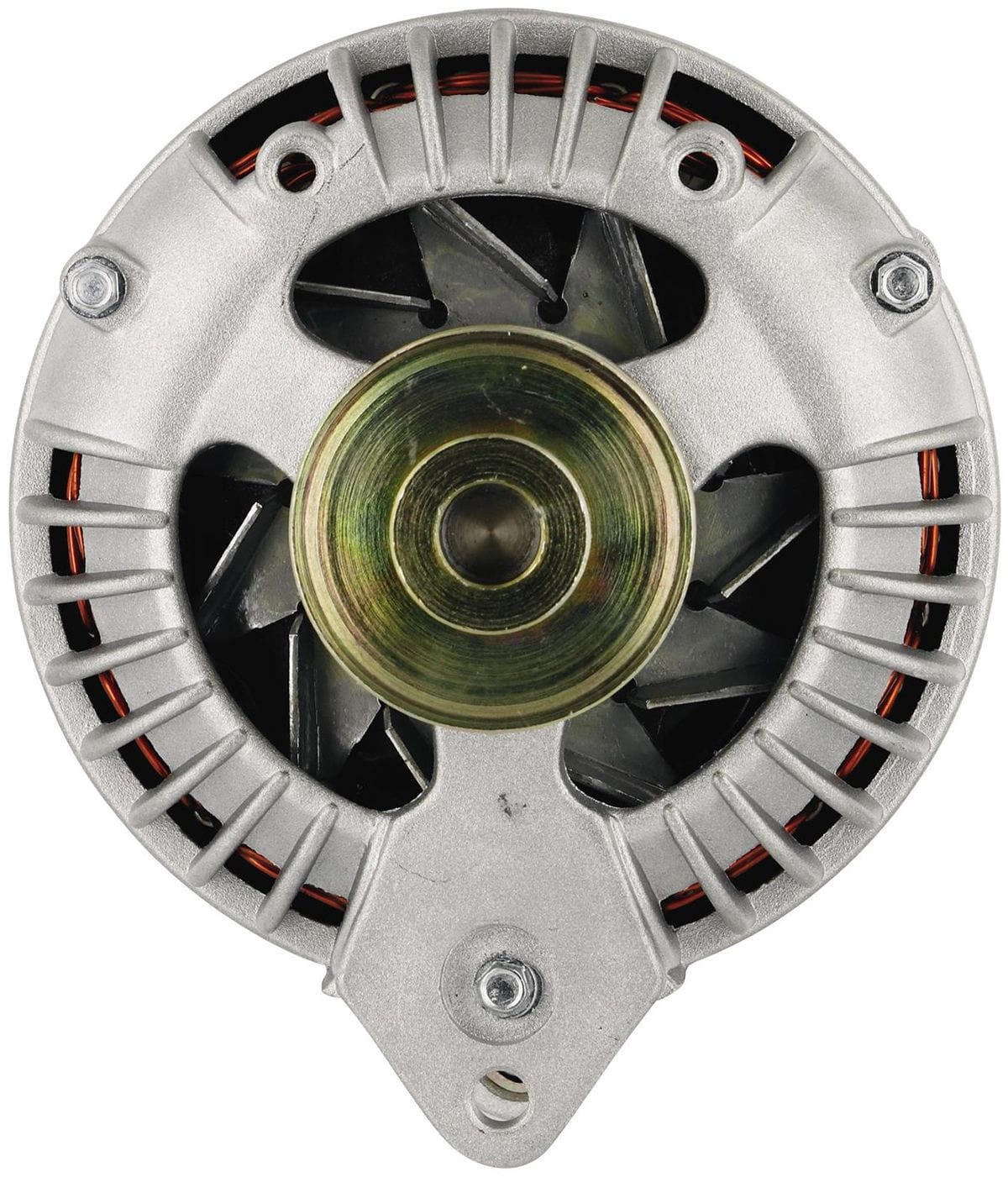 POWERMAST 75 AMP, Double Field, Single V Pulley Powermaster Natural Finish Chrysler Alternator PM7018 SR