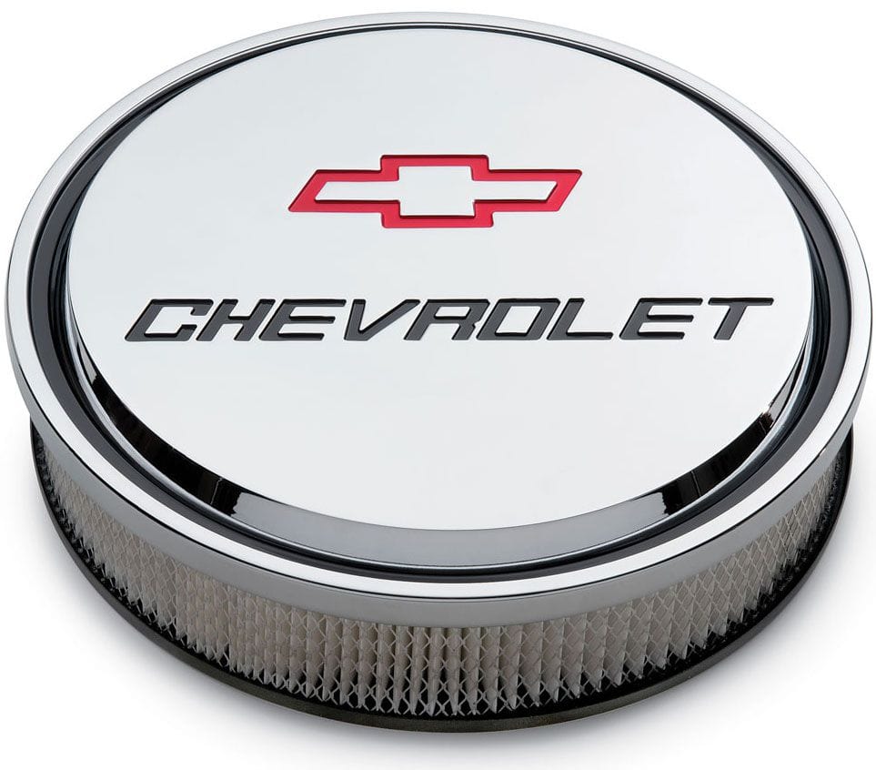 PROFORM 14" x 3" Suit 5-1/8" Neck Carburettors Proform Chevrolet Chrome Slant Edge Air Cleaner Assembly PR141-835 SR