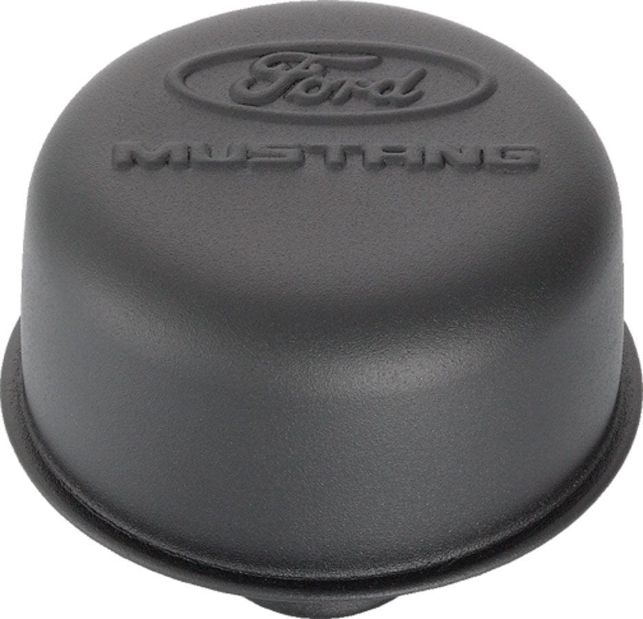 Proform Black Crinkle 3" Diameter with Ford Mustang Logo (Use PR141-615 Gromm Proform Valve Cover Breather Push-In Style PR302-221 SR