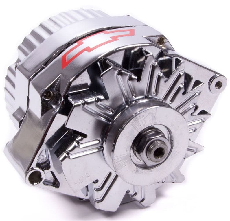 PROFORM Chrome Suit Chev 100 AMP, 1-Wire With Bowtie Logo Proform GM (Delco Style) Alternator PR141-657 SR