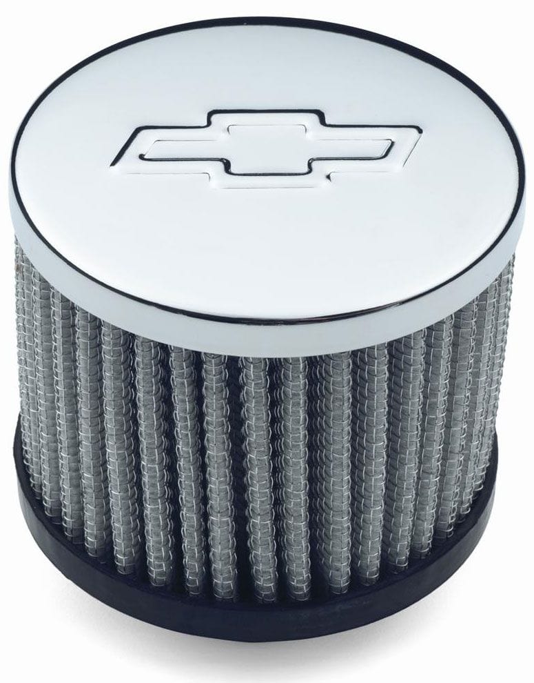 PROFORM Chrome With Bowtie Emblem Proform Valve Cover Push-In Breather PR141-622 SR