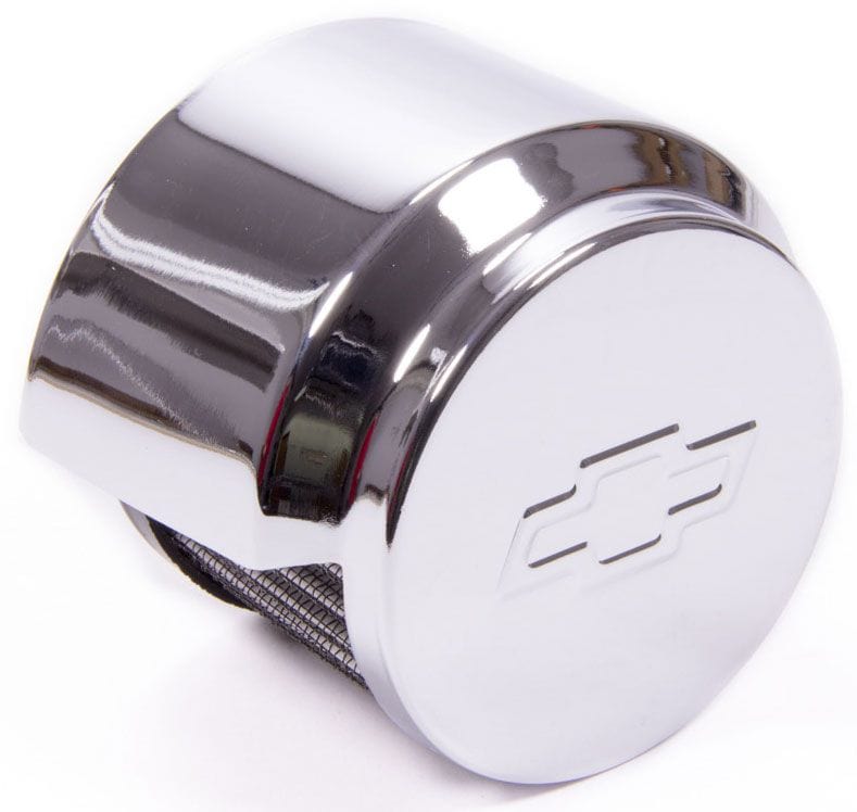 PROFORM Chrome With Bowtie Emblem & Sheild Proform Valve Cover Push-In Breather PR141-621 SR