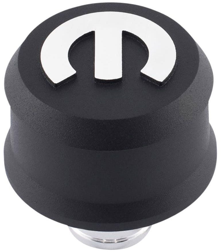 PROFORM With Raised Mopar Emblem, Suit 1.22" Hole Proform Slant Edge Aluminium Valve Cover Breather Push-In Style - Black Crinkle PR440-44 SR