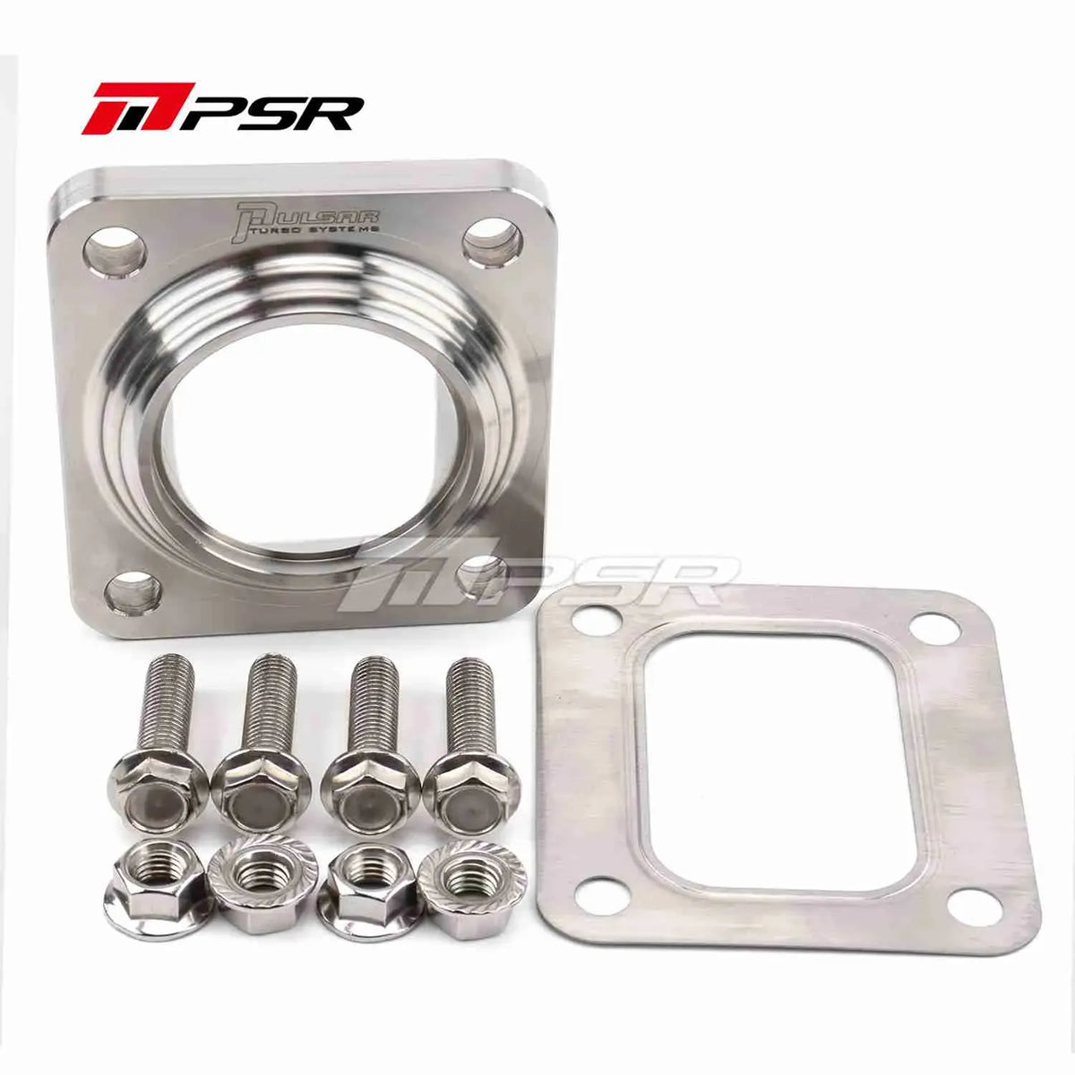 Pulsar Turbochargers Flanges & Weld-On's T4 Open to 2.5" SCH - 10/40 Piping Pulsar PSR Billet Transition Flange, Hardware Kit included for an easy installation SR