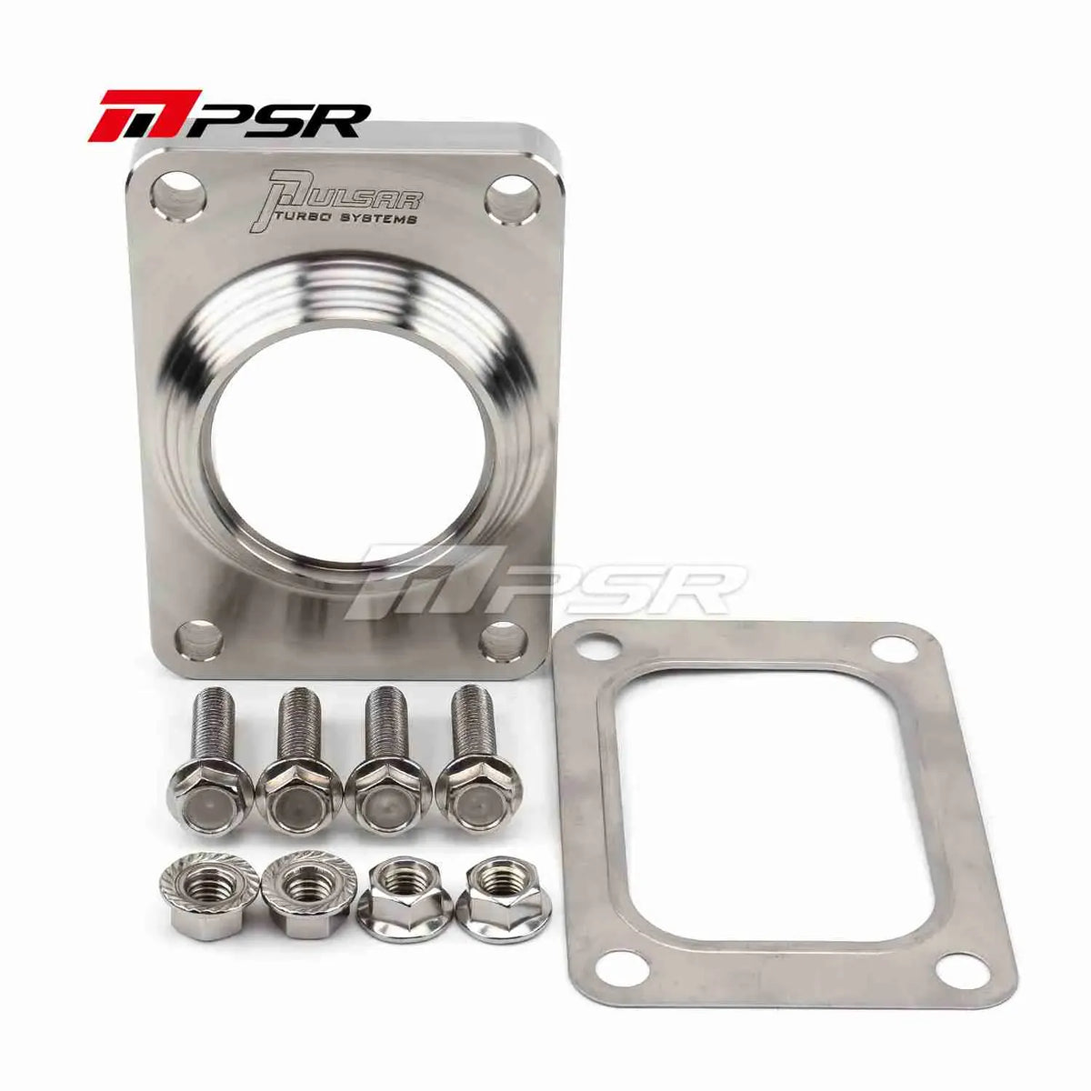 Pulsar Turbochargers Flanges & Weld-On's T4 Open to 2" SCH - 10/40 Piping Pulsar PSR Billet Transition Flange, Hardware Kit included for an easy installation SR