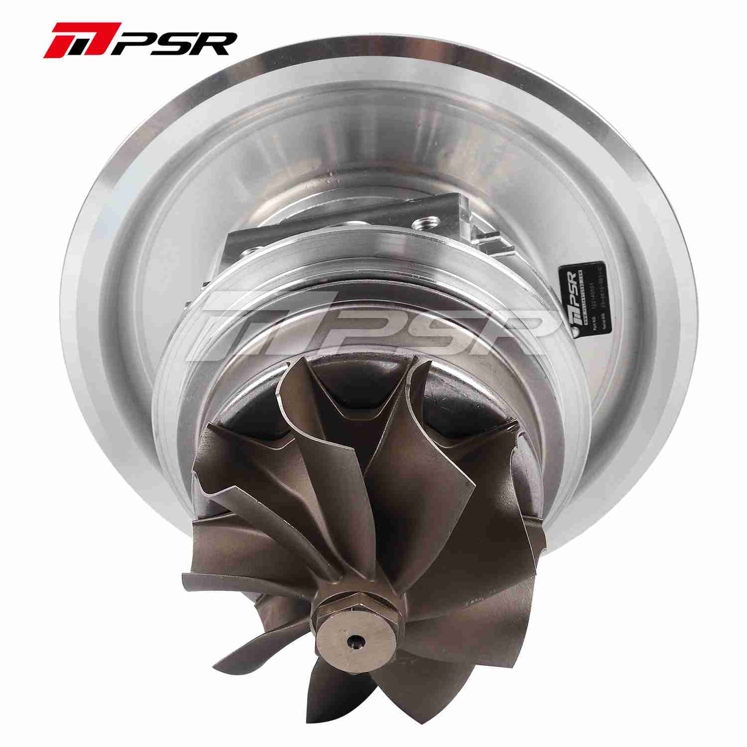Pulsar Turbochargers PSR 485DG DUAL BALL BEARING TURBO CURVED POINT MILLED BILLET COMPRESSOR WHEEL SR