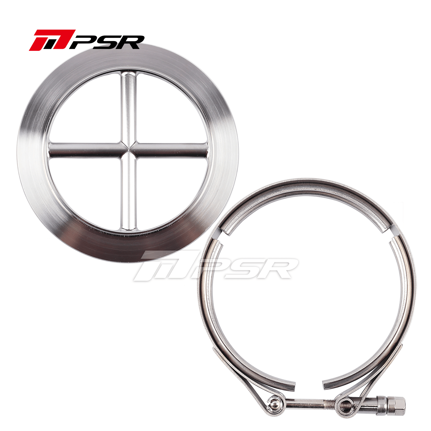 Pulsar Turbochargers Pulsar PSR Stainless Steel Turbine Cross Guard Flange Clamp Kit for 6275G 6775G 7375G 7975G 7782G Turbos SR